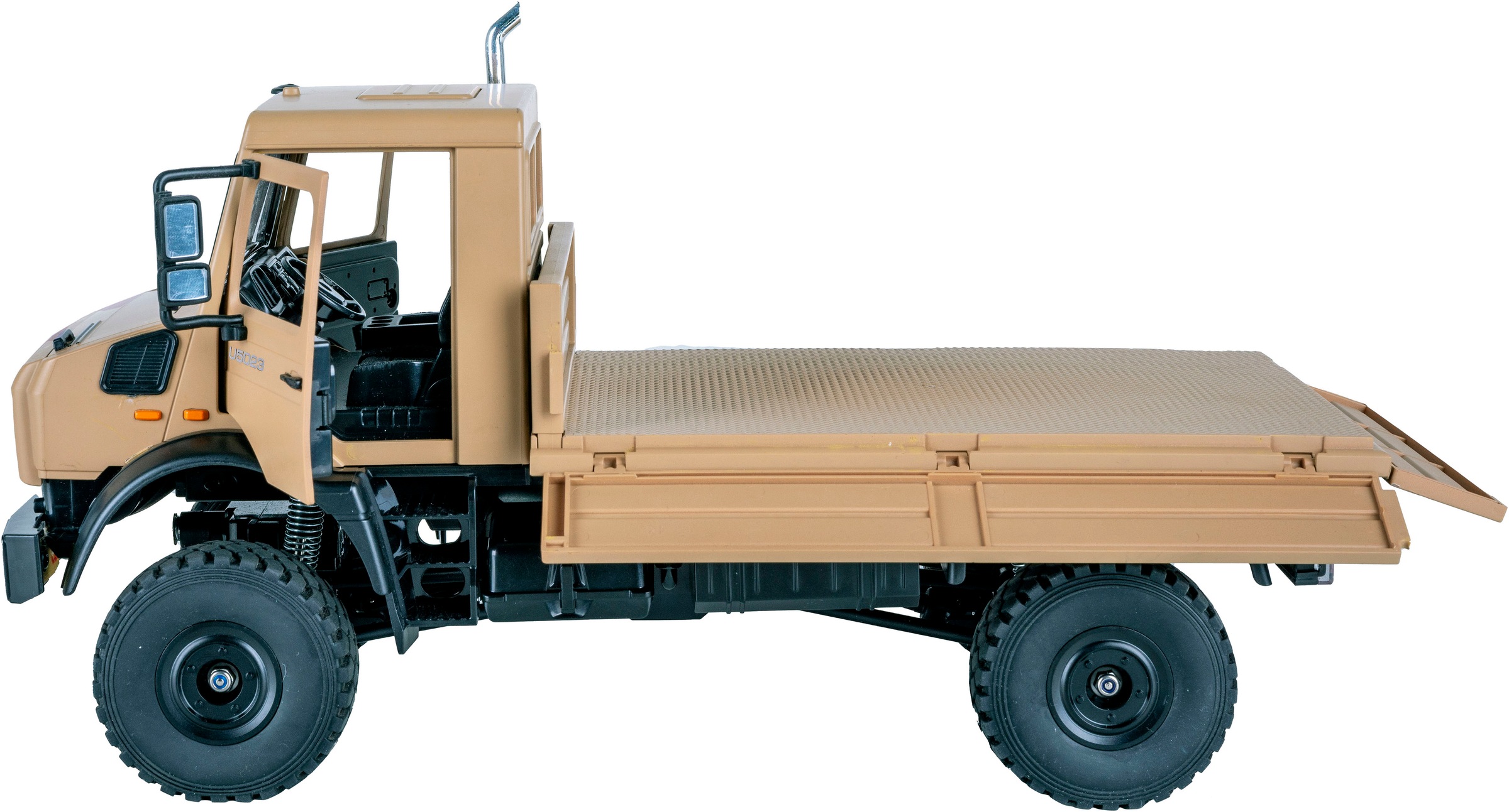 Jamara RC-LKW »Mercedes-Benz Unimog U5023 beige 2,4GHz« LED-Licht; Maßstab 1:14