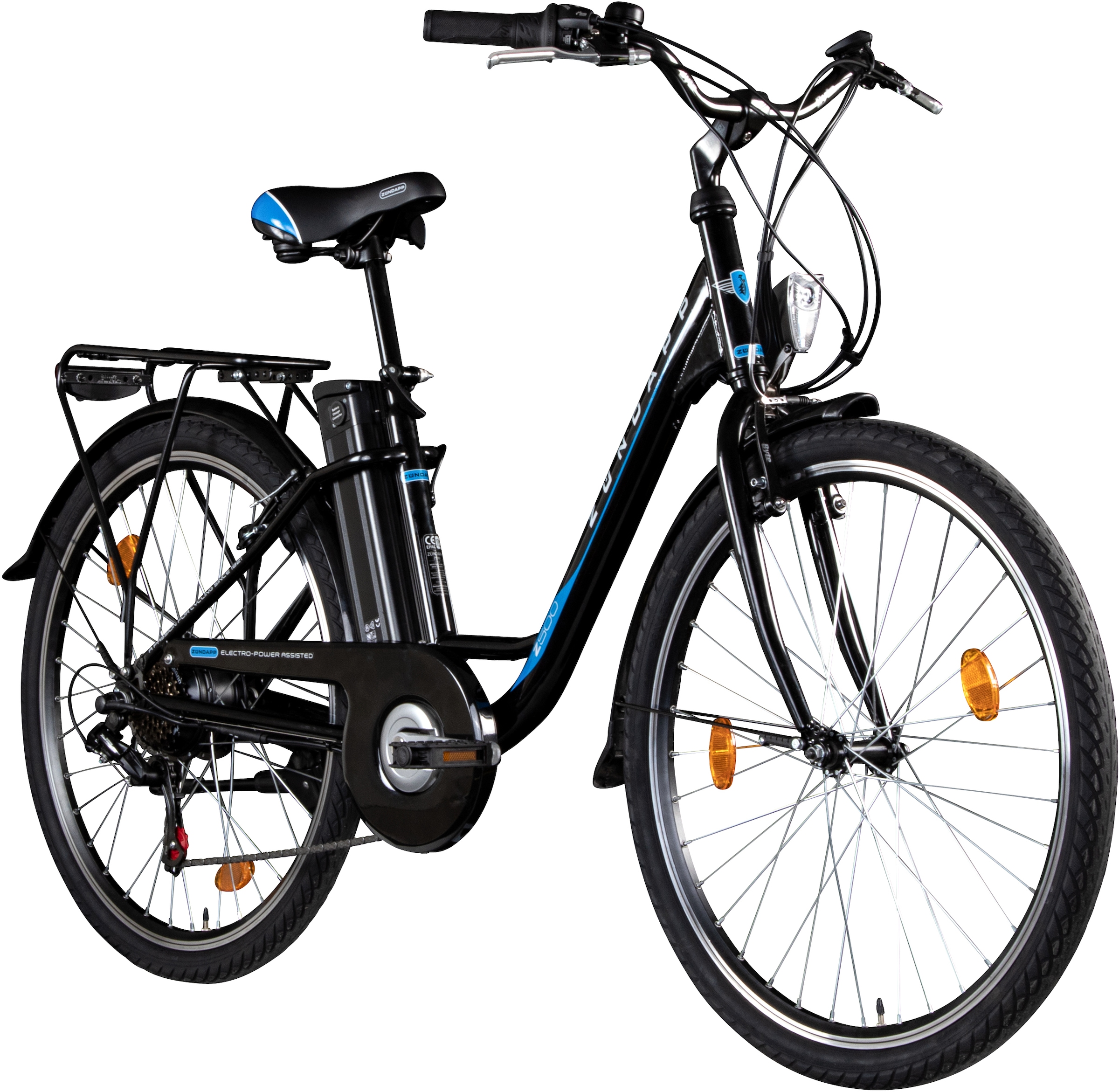 Zündapp E-Bike »Z505«, 6 Gang, Shimano, Tourney, Heckmotor 250 W, Pedelec, Elektrofahrrad für Damen u. Herren