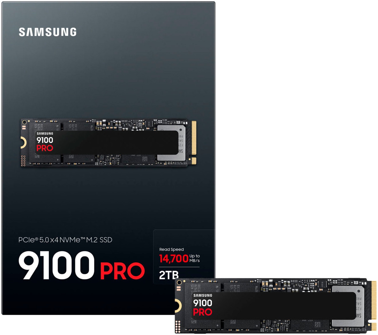 Samsung interne Gaming-SSD »9100 PRO 4TB«, 2,5 Zoll, Anschluss PCI Express 5.0