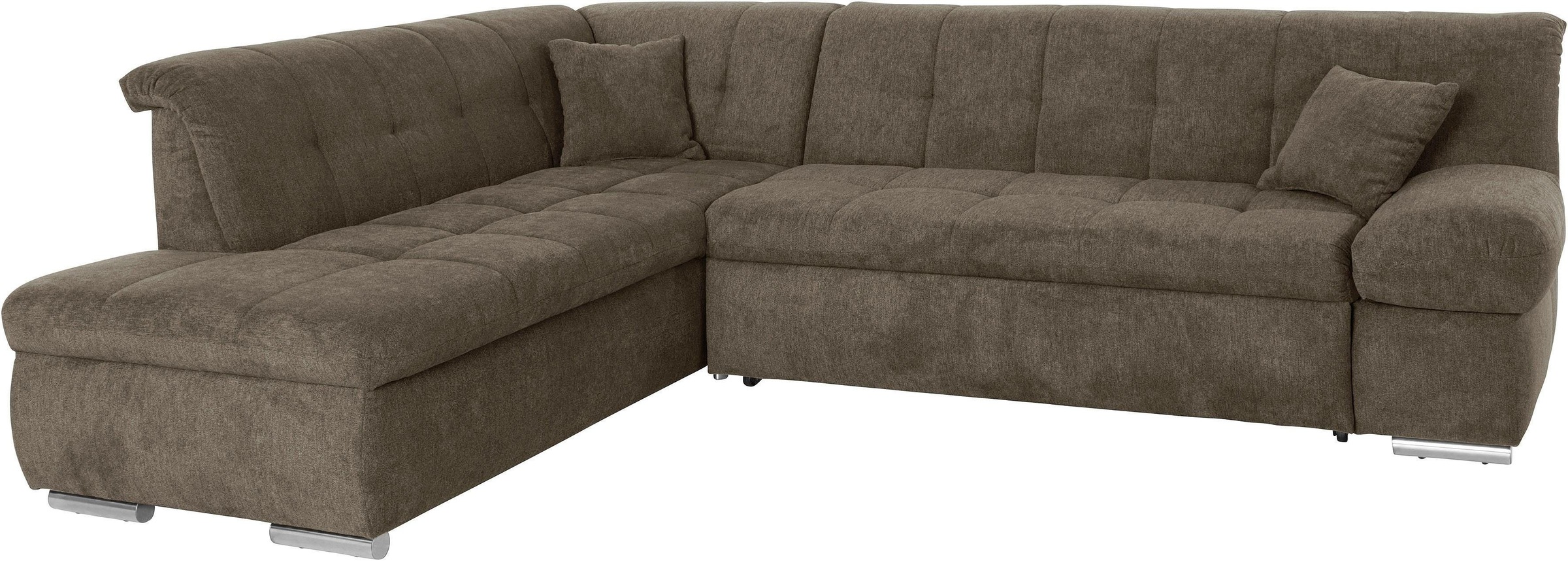 DOMO collection Ecksofa »Mona L-Form«, wahlweise mit Bett- und Armlehnfunktion