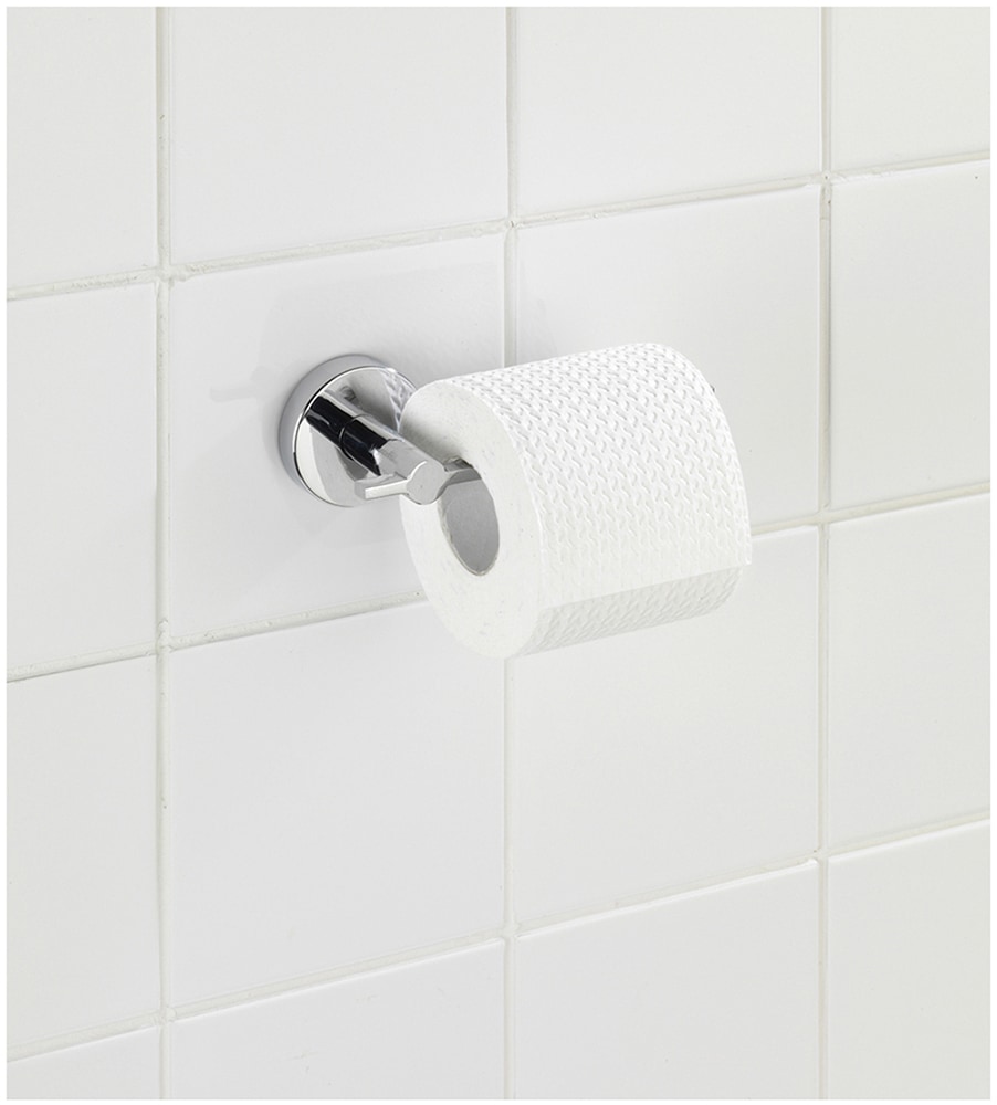 WENKO Toilettenpapierhalter »Vacuum-Loc® Modell Capri«, aus Zinkdruckguss, Befestigen ohne Bohren