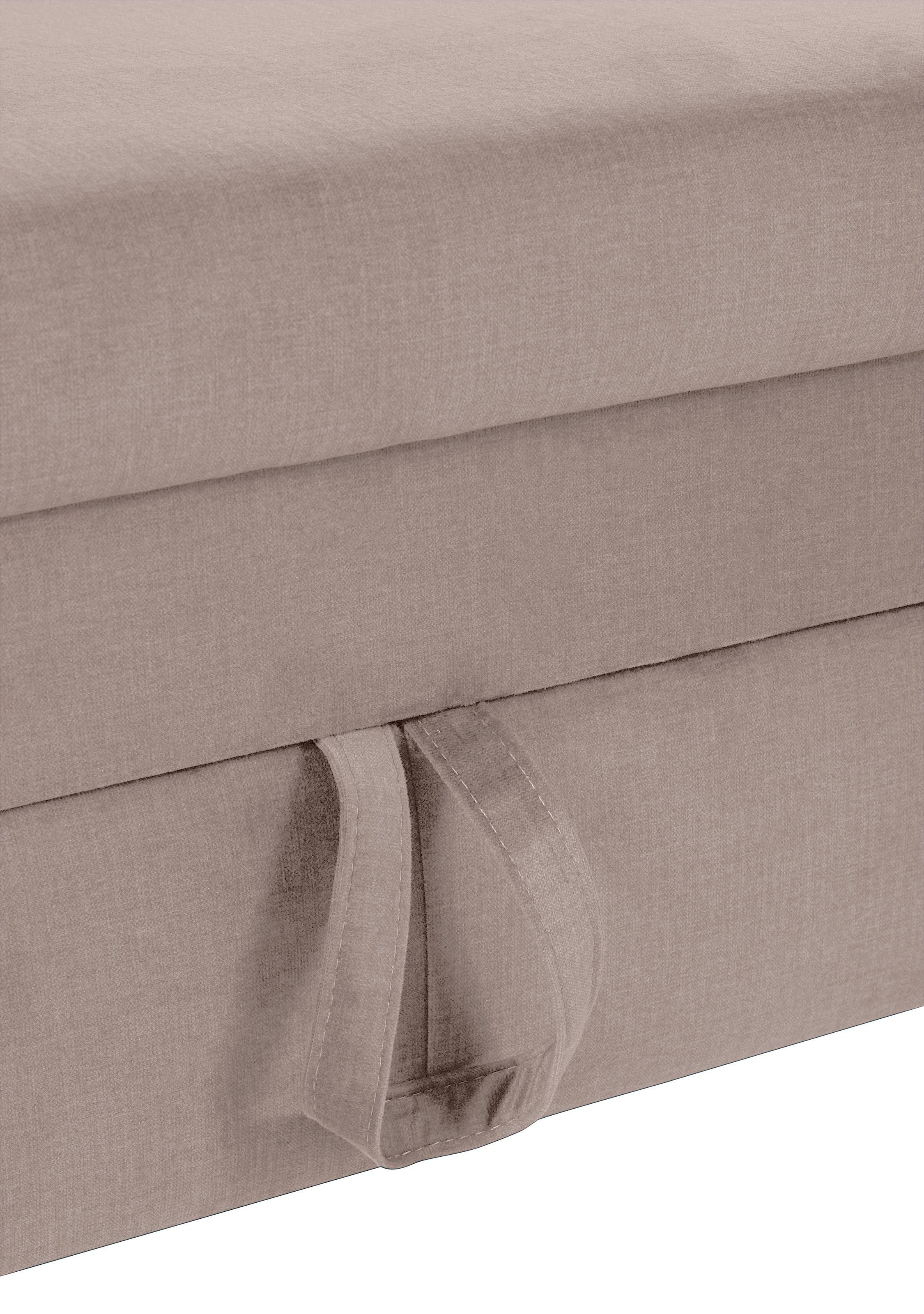 COTTA Polstergarnitur »Morven L-Form«, (Set), Set bestehend aus: Ecksofa mit Kopfteilverstellung & Hocker