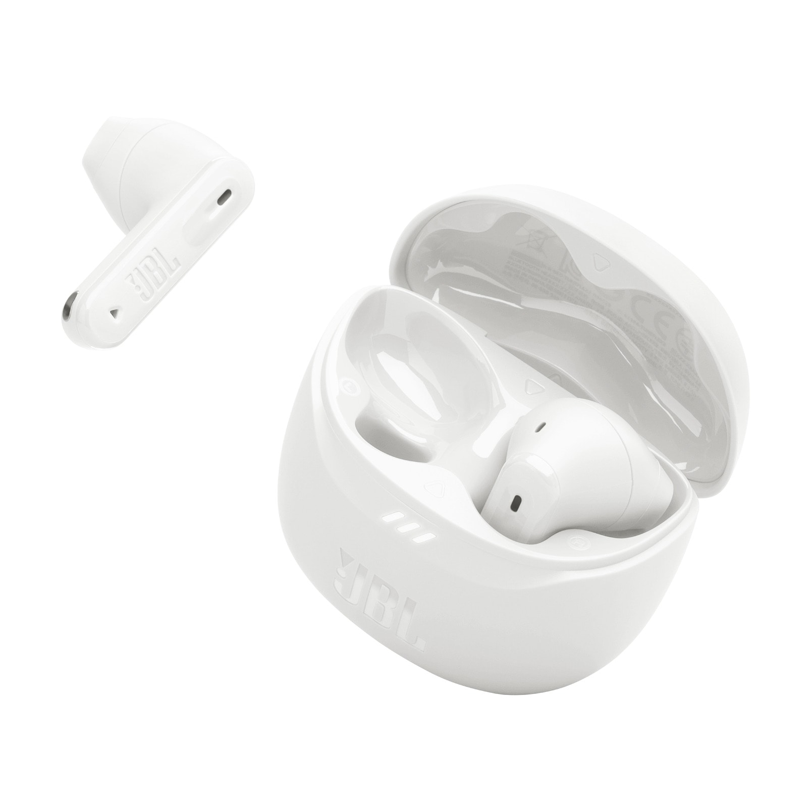 JBL, wireless In-Ear-Kopfhörer »TUNE Flex 2« A2DP Bluetooth Active Noise Cancelling (ANC), Weiß, Bis zu 48 h Gesamtwiedergabezeit (8 h Wiedergabezeit 