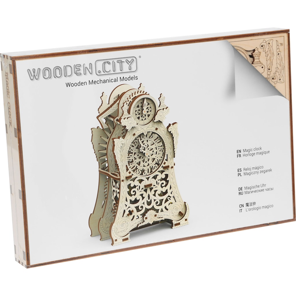 Wooden City Modellbausatz »Magische Uhr«, aus Holz; Made in Europe
