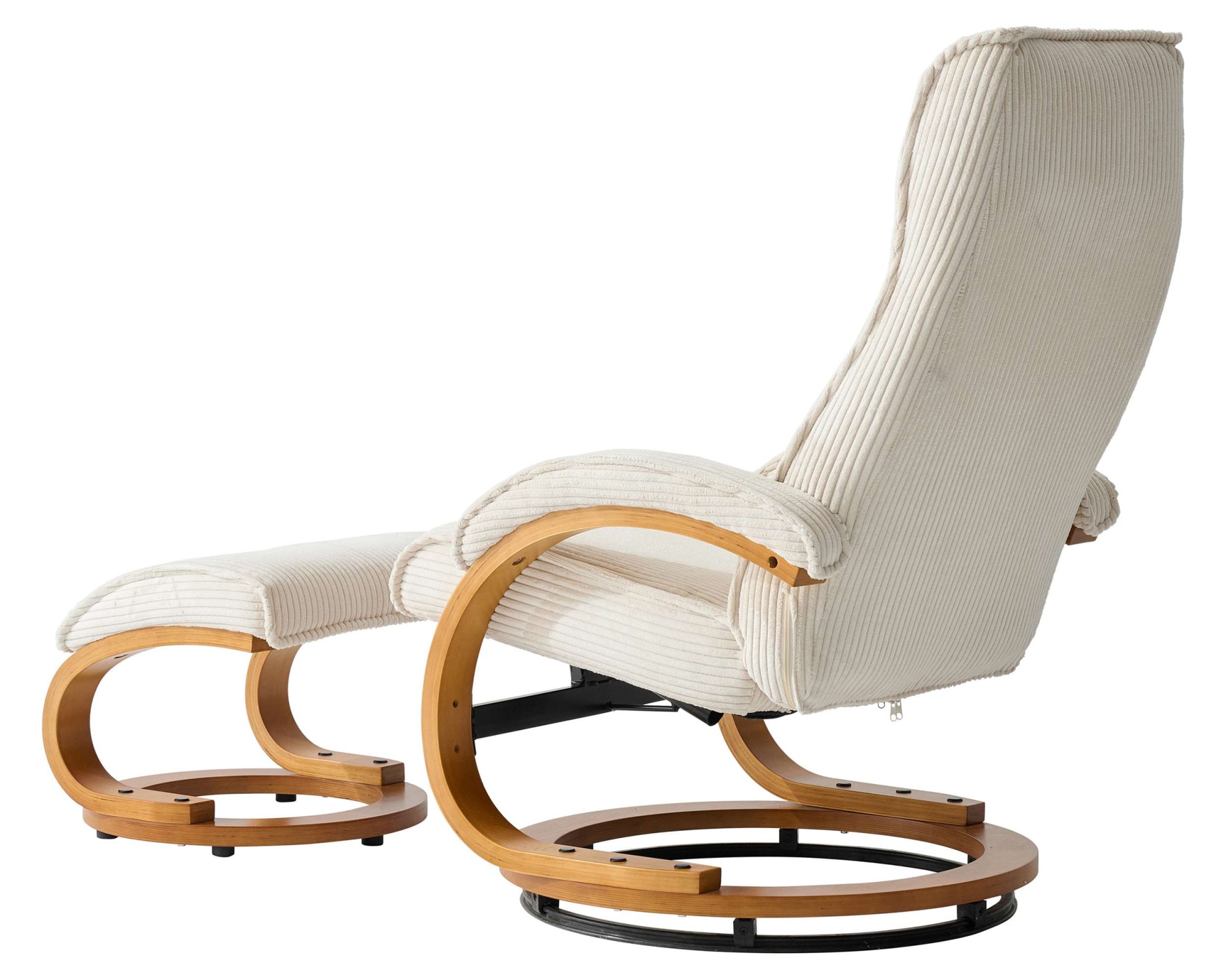 OTTO home Relaxsessel »mit Hocker PARIS neu: Cord - OTTO. Verlässliche Qualität.« bestehend aus Sessel und Hocker,  manuelle Relaxfunktion mit Drehfunktion, neu: Cord-Bezug