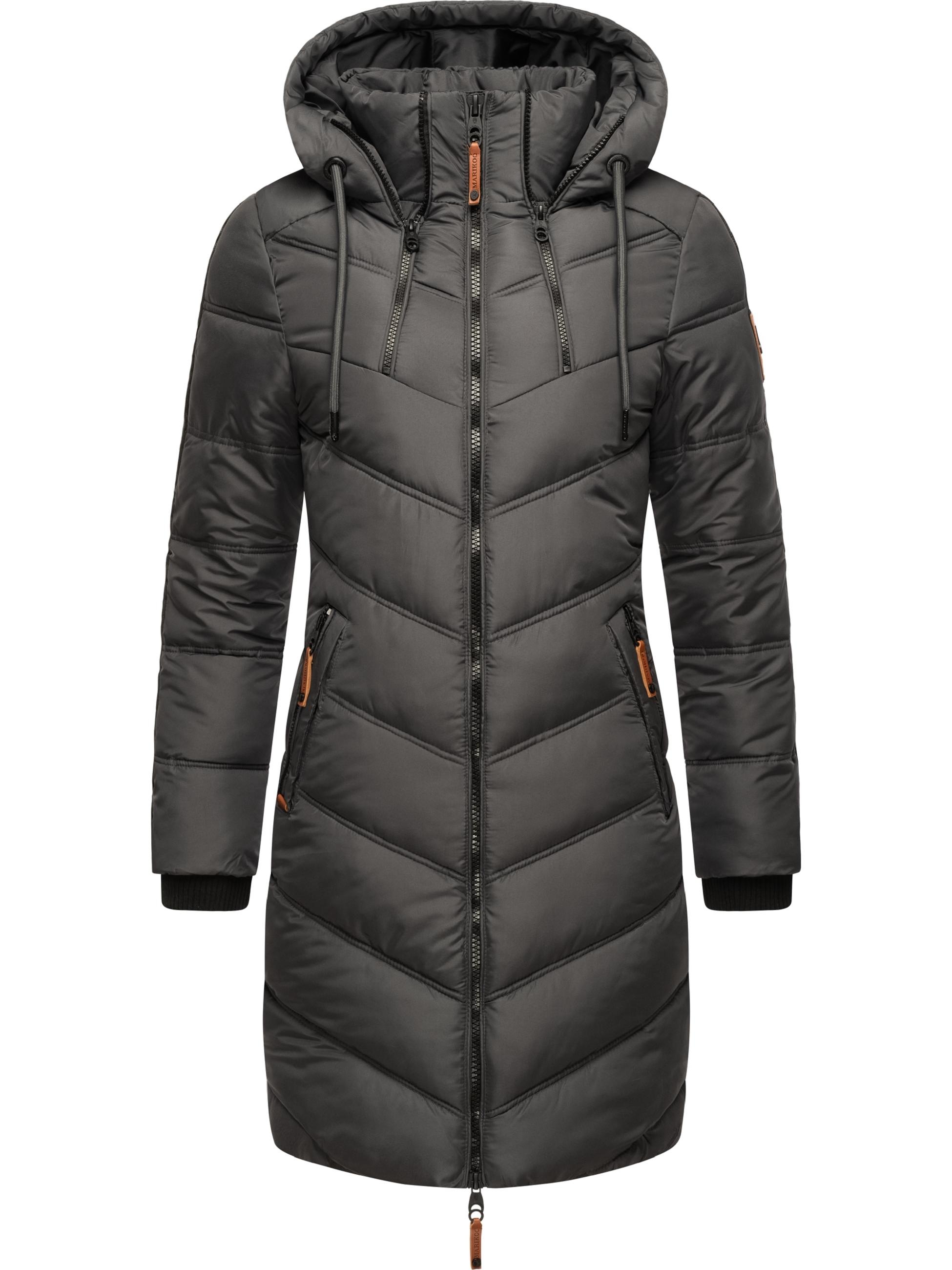 Marikoo Wintermantel »Wintermantel Armasa«, modischer Damen Winter Steppmantel mit Kapuze