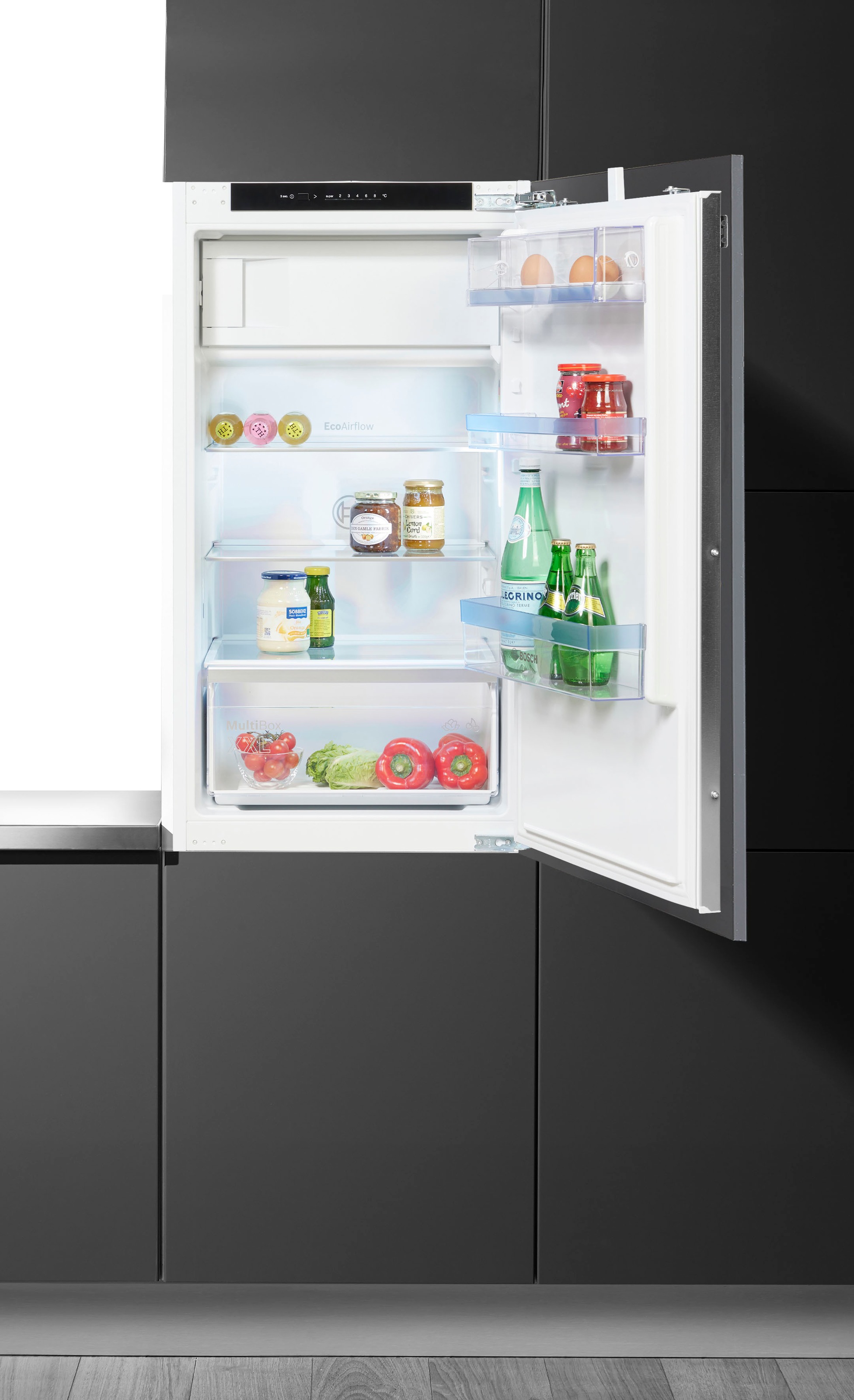 Bosch KIL32VFE0 Serie 4 Kühlschrank, Flachscharnier (E, 1021 mm hoch, Weiß, 147 l)