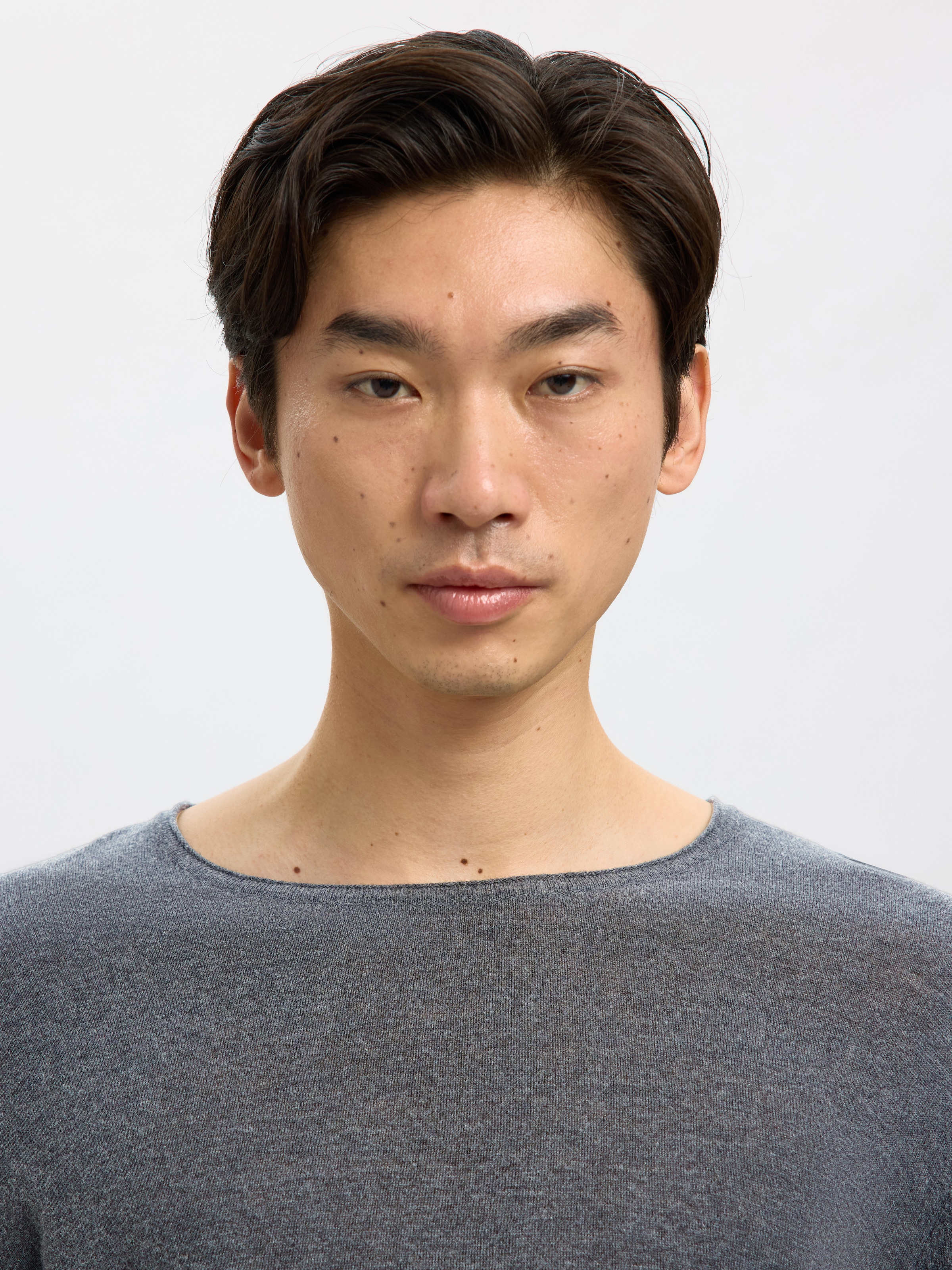 SELECTED HOMME Rundhalspullover »SLHROME LS KNIT CREW NECK NOOS«