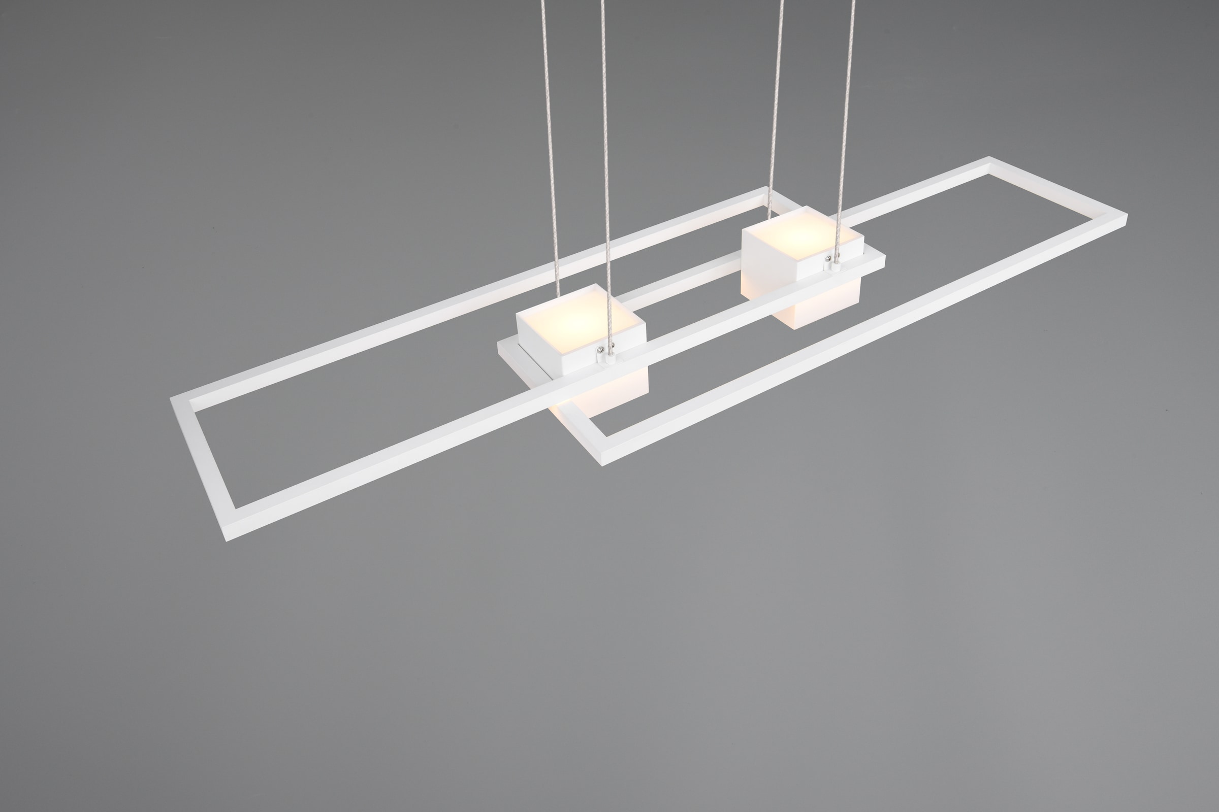 TRIO Leuchten LED Pendelleuchte »ALBANY, LED Hängelampe Wohnzimmer mit Fernbedienung, dimmbar, CCT« LED-Board 1 Stk. warmweiß - kaltweiß Lichtfarbe einstellbar, Memoryfunktion, Nachtlicht, up-and-down Licht