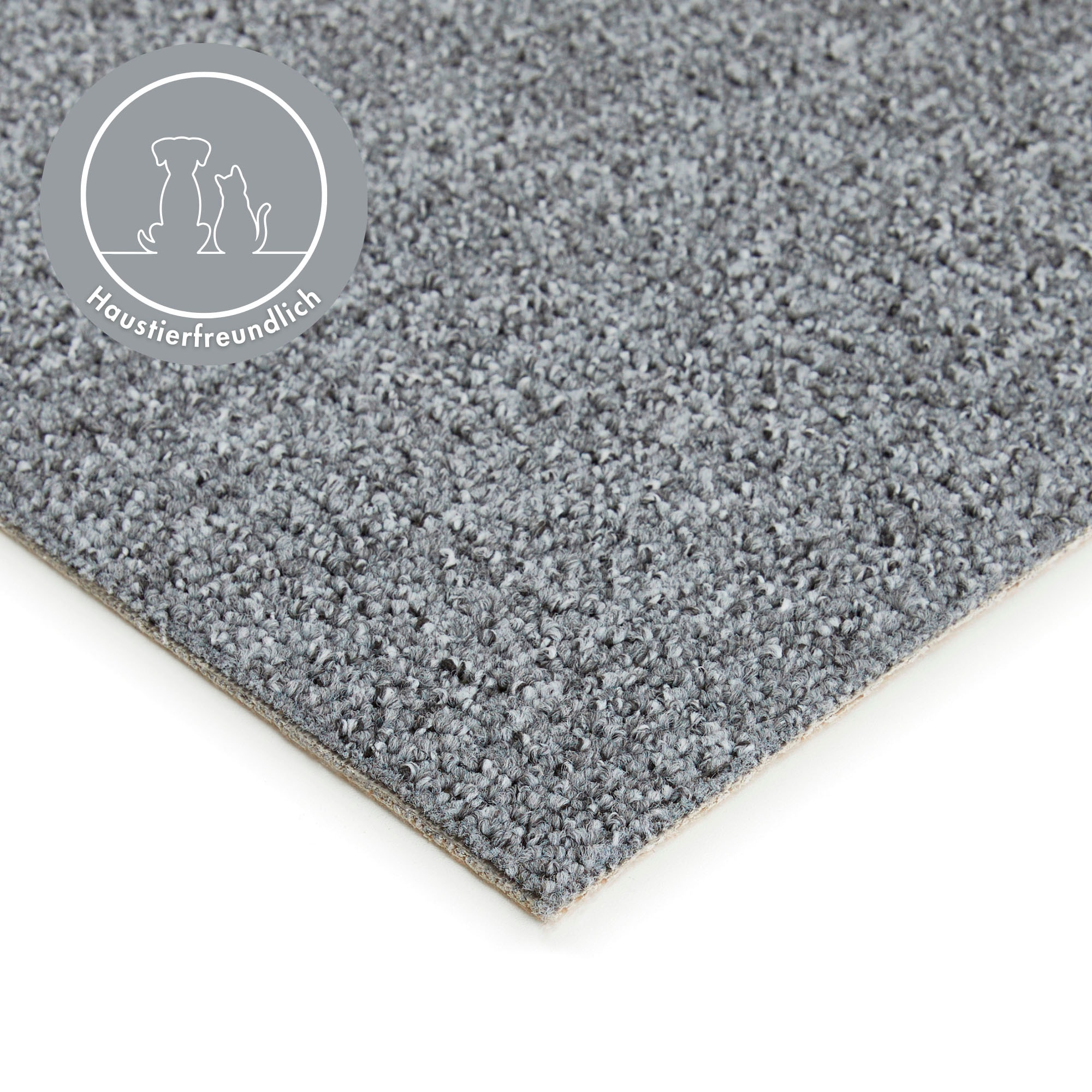 Andiamo Teppichboden »Luton, Feinschlinge, Made in Netherlands«, rechteckig, 6 mm Höhe, meliert, Breite 400 cm oder 500 cm, strapazierfähig & pflegeleicht