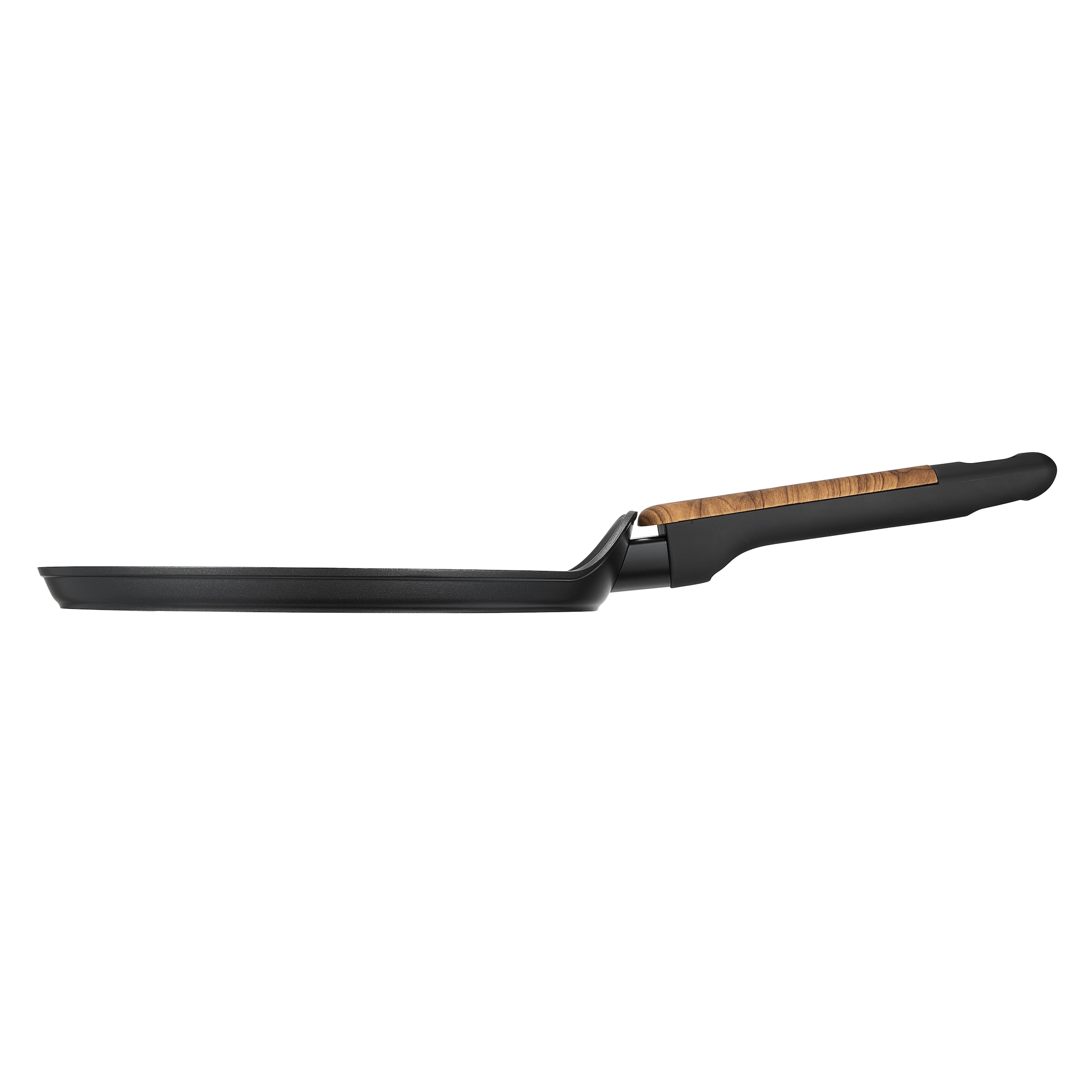 RESTO Kitchenware Crêpepfanne »MON Pfannkuchenpfanne Ø 24 cm mit Soft-Touch-Griff in Holzoptik« Aluminium 1 tlg. Induktion, für alle Herdarten geeignet