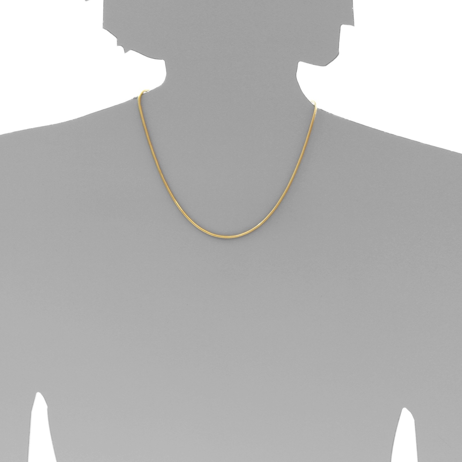 OSTSEE-SCHMUCK Silberkette »- Schlange 2,0 mm - Silber 925/000, vergoldet -,«