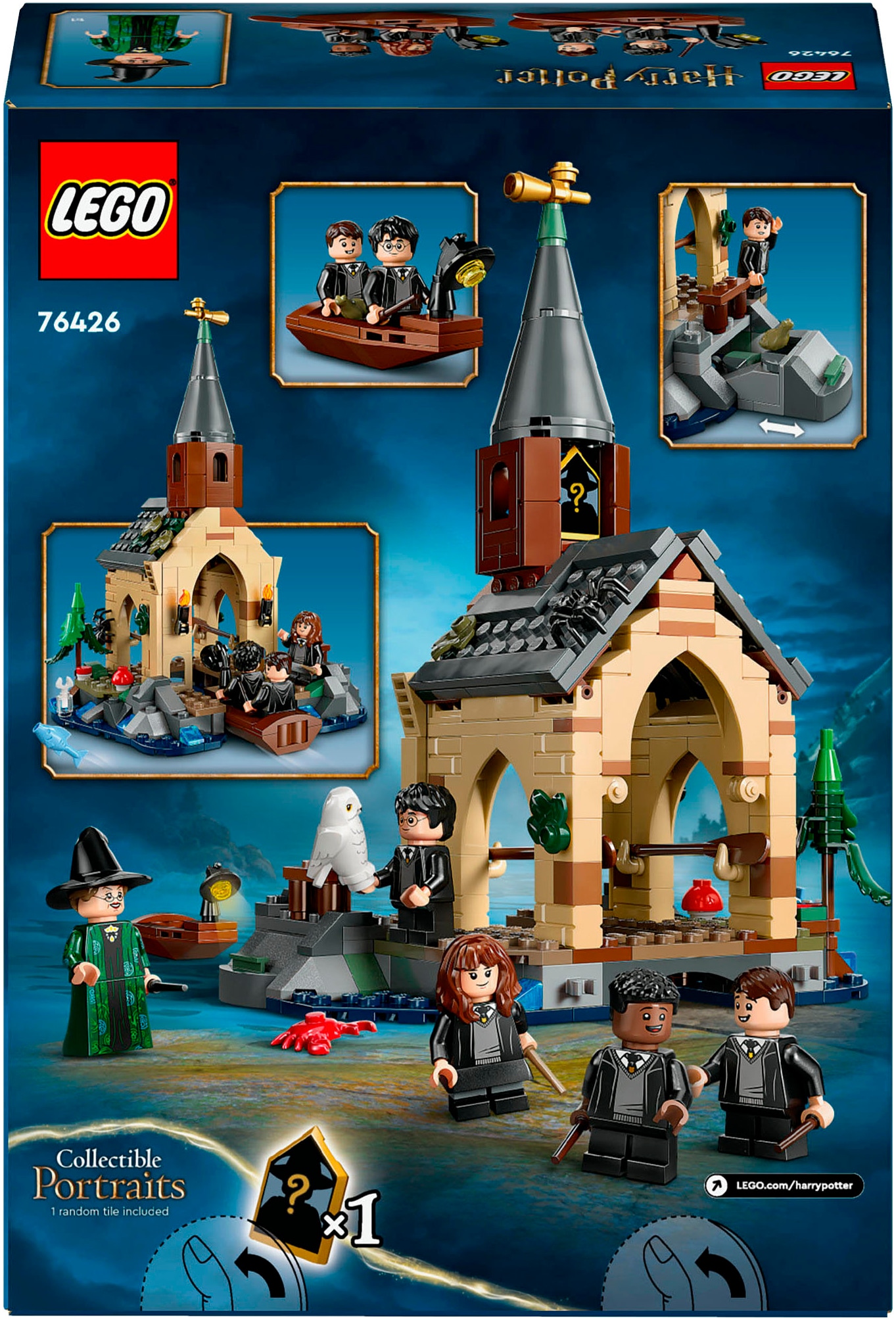 LEGO® Konstruktionsspielsteine »Bootshaus von Schloss Hogwarts™ (76426), LEGO® Harry Potter™«, (350 St.), Made in Europe
