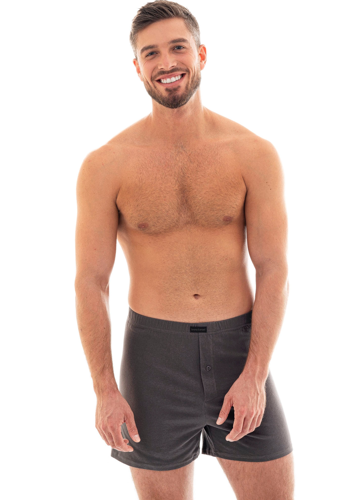 Bruno Banani Weiter Boxer »Loose Fit«, (2er Pack), mit Knopfleiste
