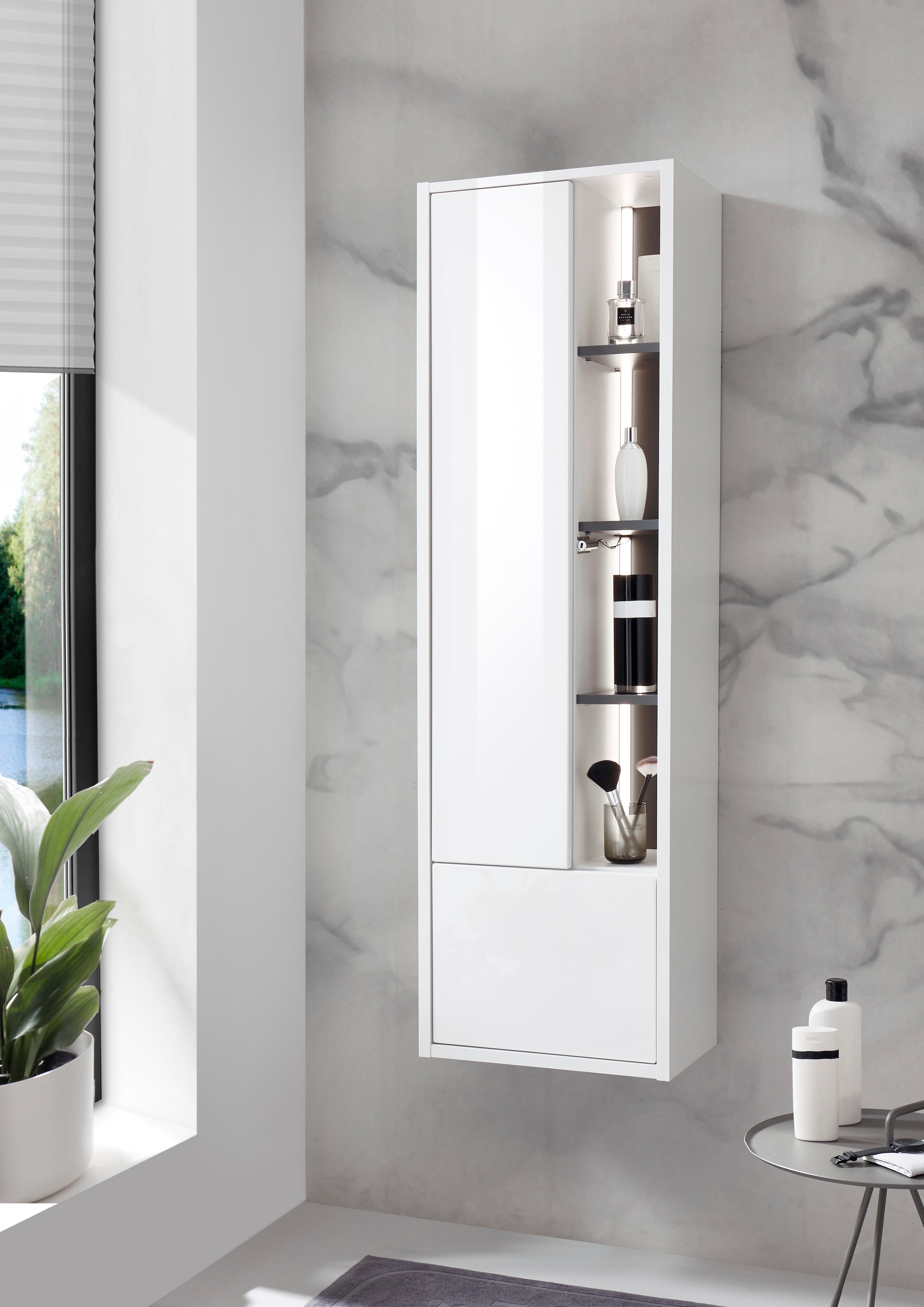 PLACES OF STYLE Badmöbel-Set »Studio Line, Bad im modernen Design, 3-teiliges Badezimmer« 3 Stk. tlg.