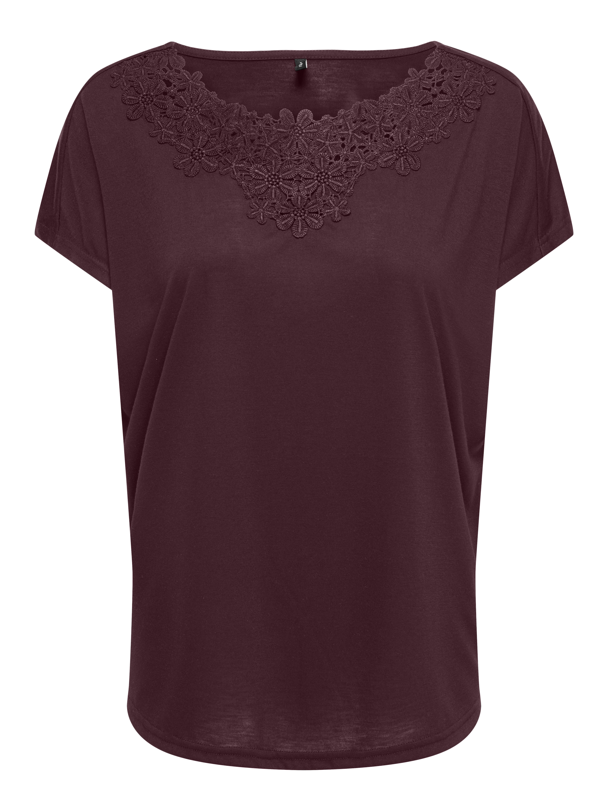 ONLY Spitzenshirt »ONLWINNIE S/S TOP CS JRS« Polyester, regular fit