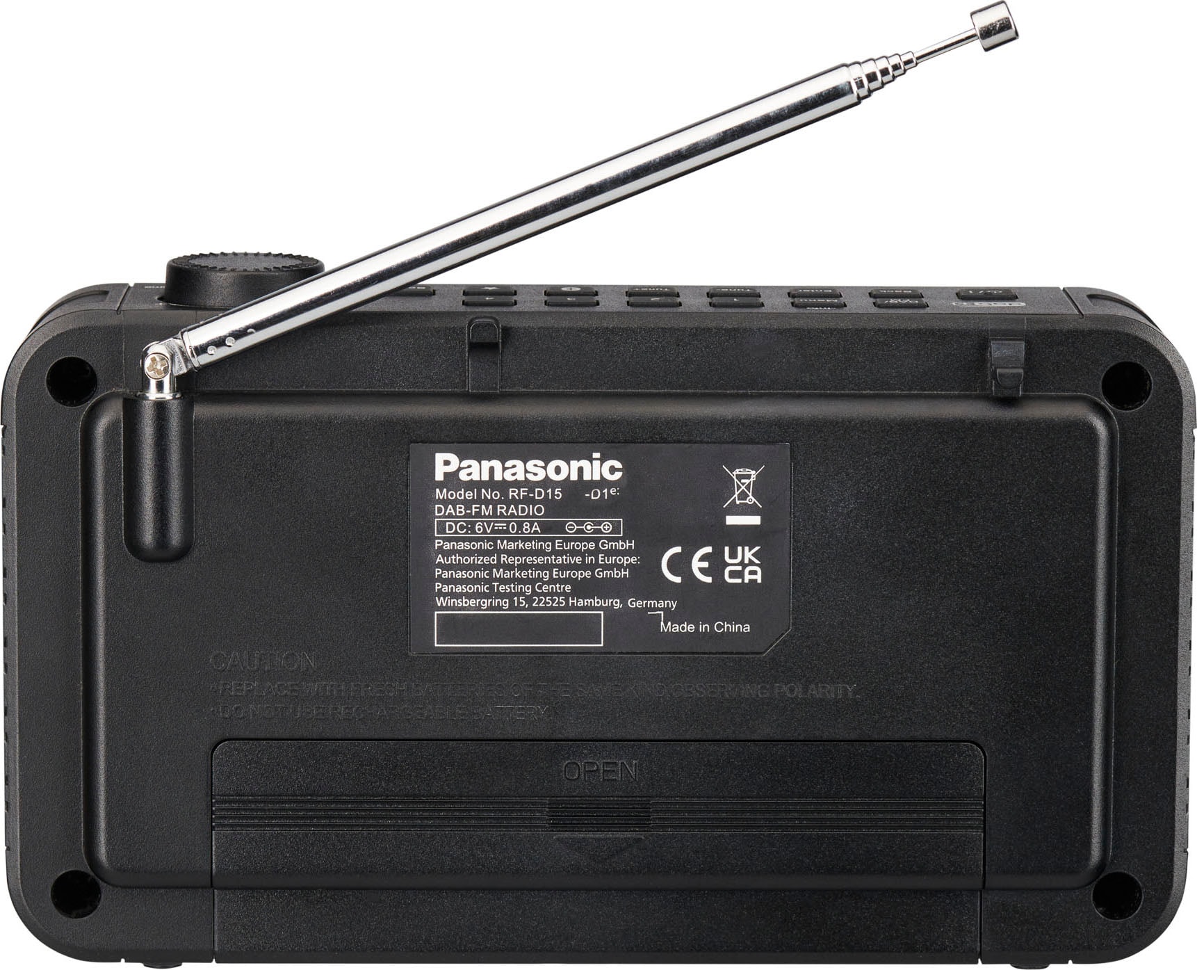 Panasonic Digitalradio (DAB+) 3 ➥ XXL Garantie W) (DAB+)-UKW Jahre mit Digitalradio | (Bluetooth RDS-FM-Tuner 3 »D15«, UNIVERSAL