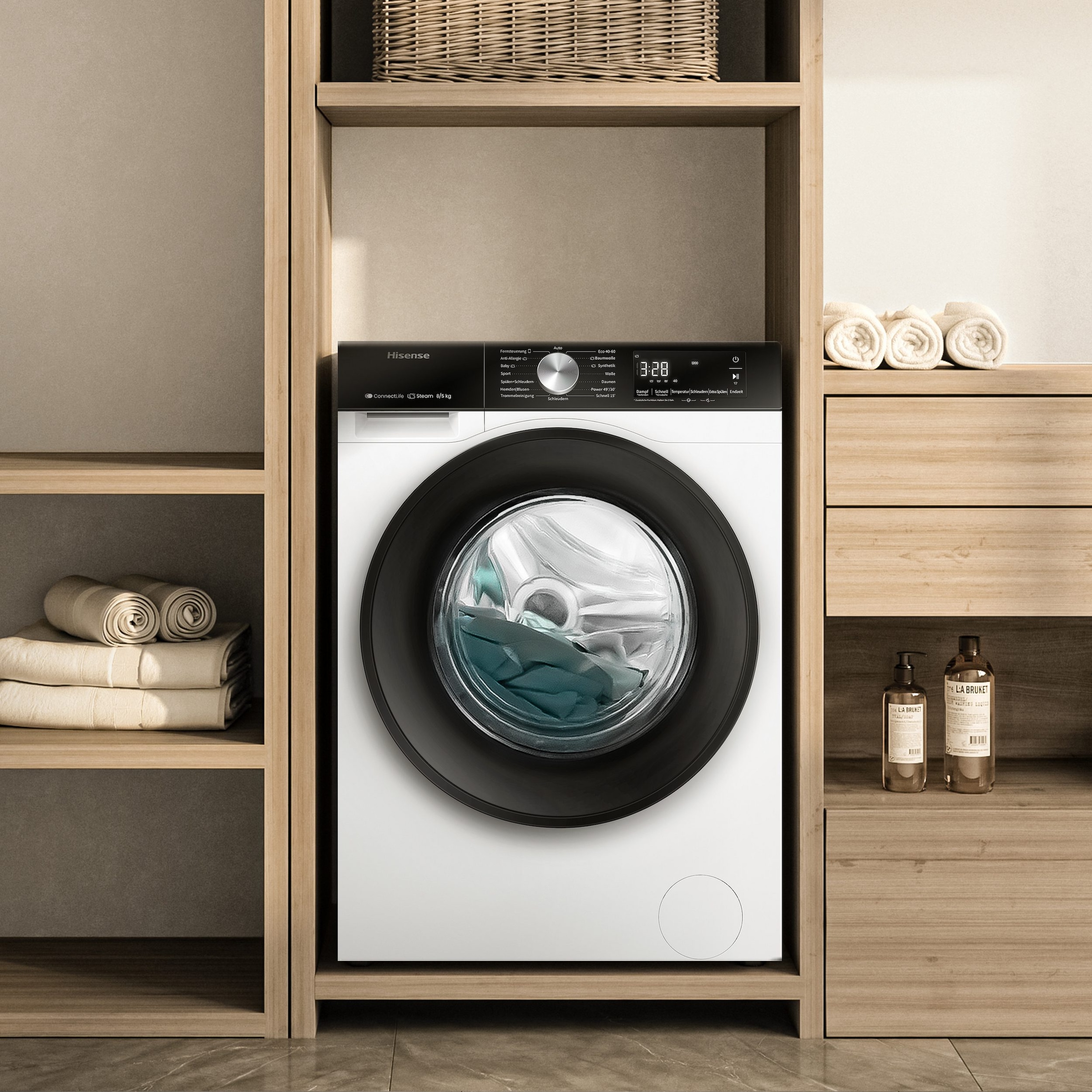 Hisense Waschtrockner »WD3S8043BB3« 8 kg /5 kg 72 dB(A)