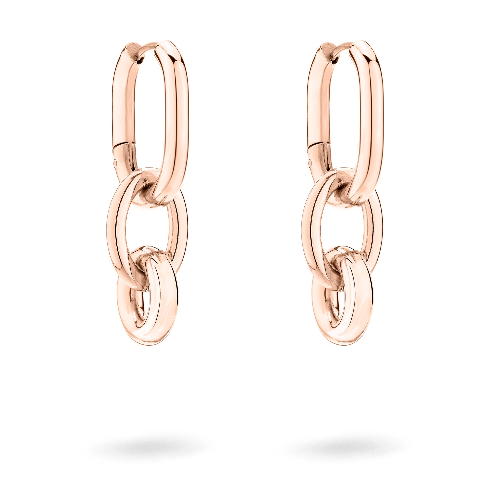 Liebeskind Berlin Paar Creolen »Schmuck Geschenk Edelstahl Ohrringe Modern Knot« Einhänger abnehmbar