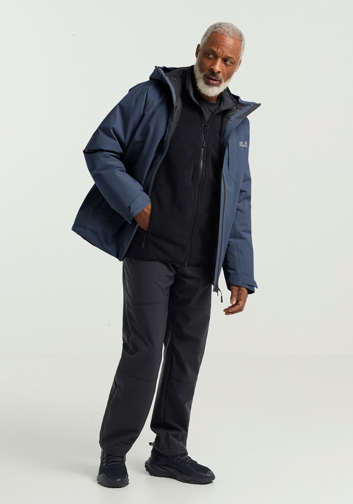 Jack Wolfskin Daunenjacke »ICECAPE 2L DOWN INS JKT M RDS«, mit Kapuze
