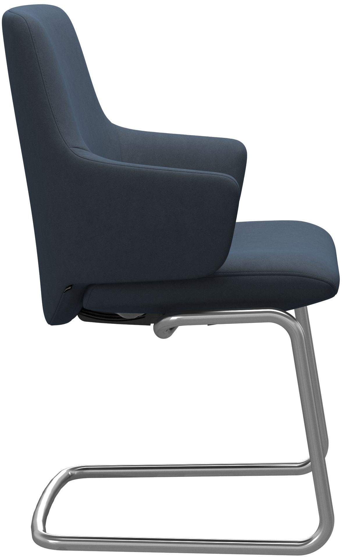 Stressless® Polsterstuhl »Laurel« () Low Back mit Armlehne, Größe L, mit Beinen aus Stahl in Chrom glänzend