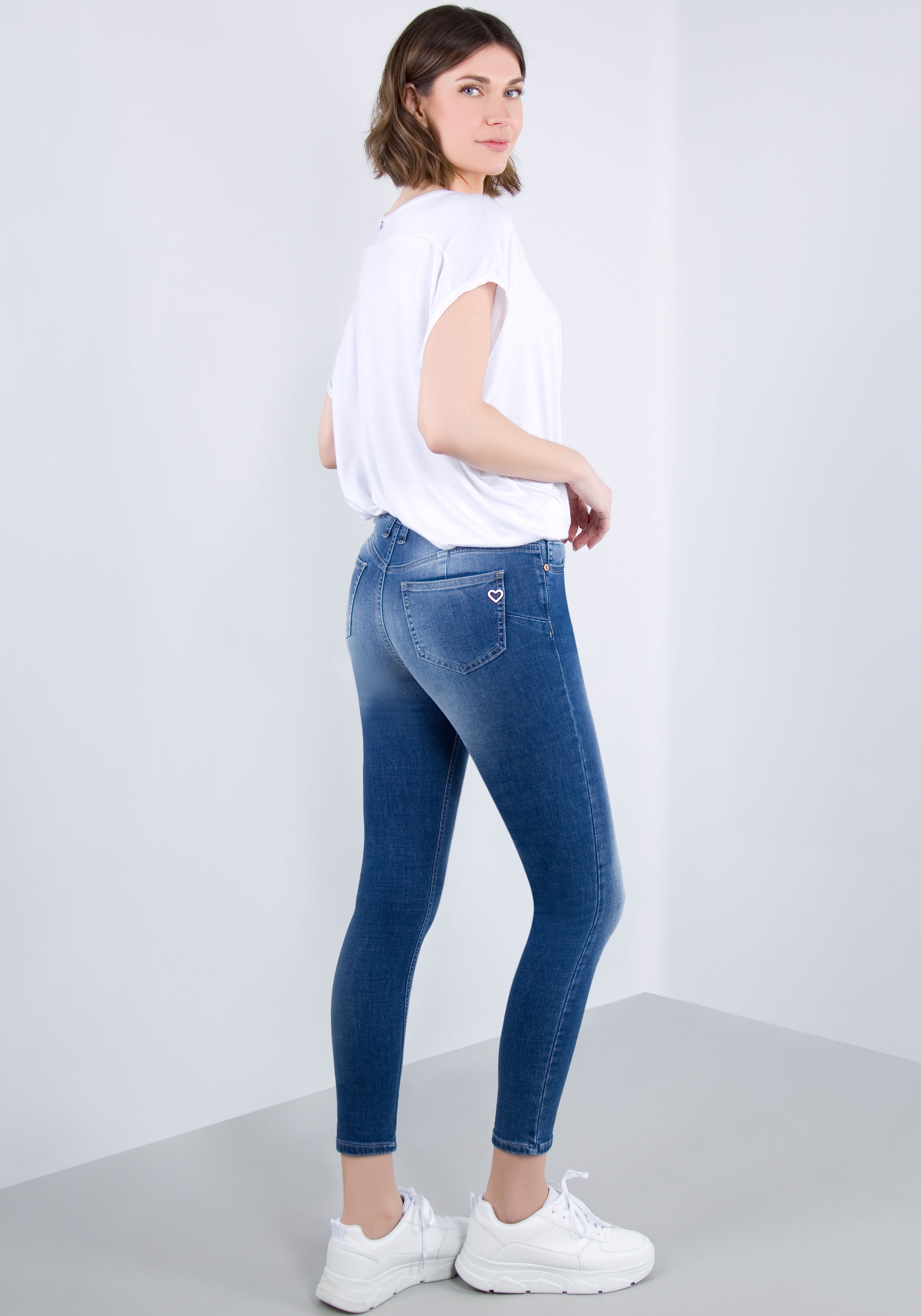 Please Jeans Skinny-fit-Jeans »verkürzte Skinny Denim Superstretch«