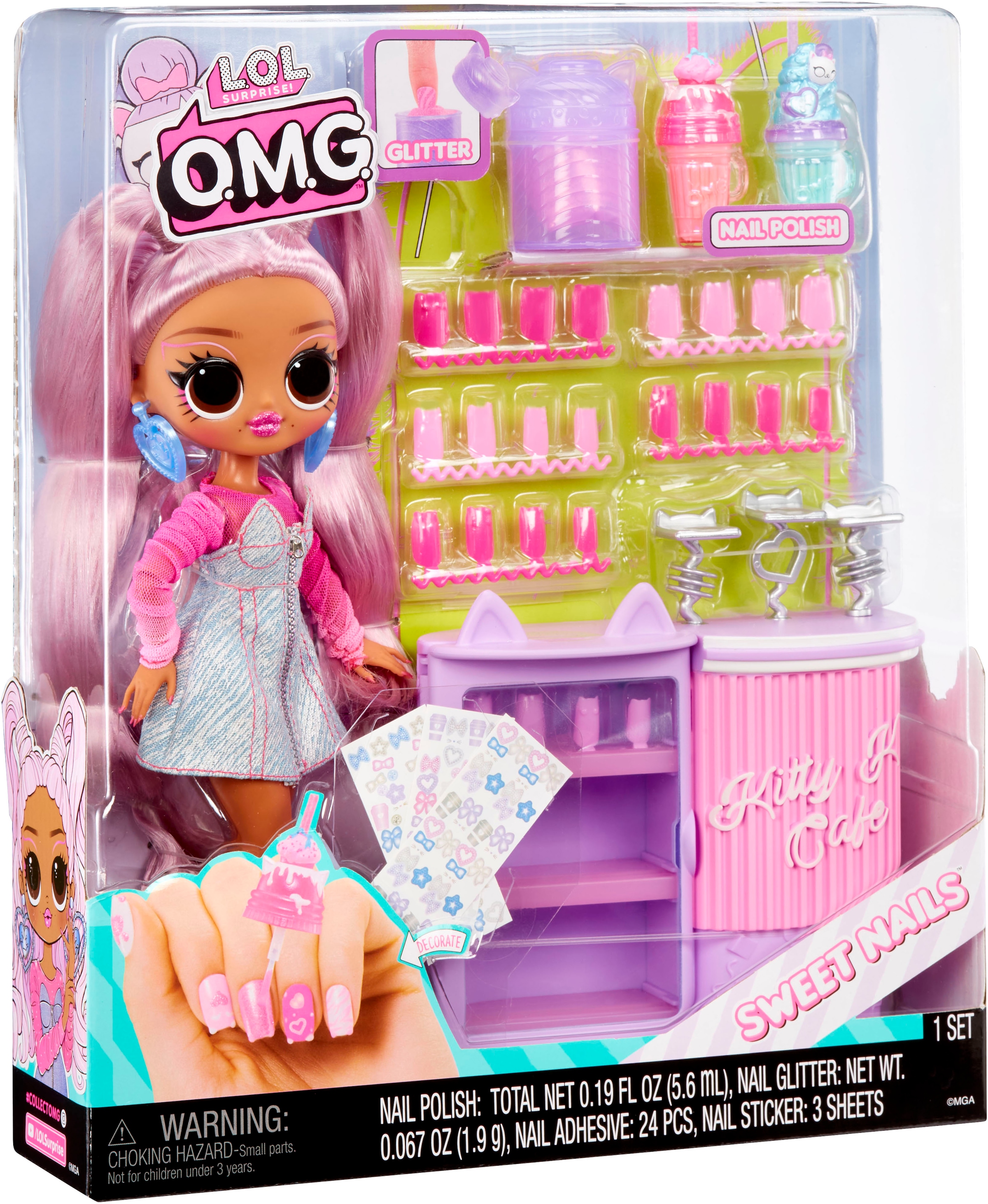 L.O.L. SURPRISE! Anziehpuppe »L.O.L. Surprise O.M.G. Sweet Nails - Pinky Pops«