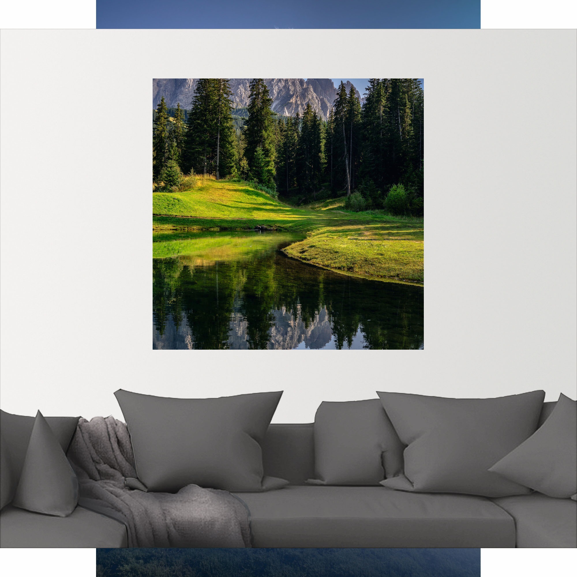 Artland Wandbild »Sommer in Südtirol«, Berge & Alpenbilder, (1 St.), als Alubild, Leinwandbild, Wandaufkleber oder Poster in versch. Größen