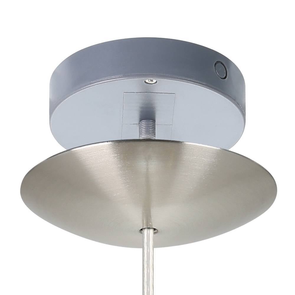 EGLO Pendelleuchte »MASERLO Hängelampe, cappuccino, gold, silber, Stoff, elegant, modern«, 1 flammig, Leuchtmittel E27 | ohne Leuchtmittel, Pendelleuchte, Pendellampe, Wohnzimmer, Esszimmer, gemütlich, 110x38cm