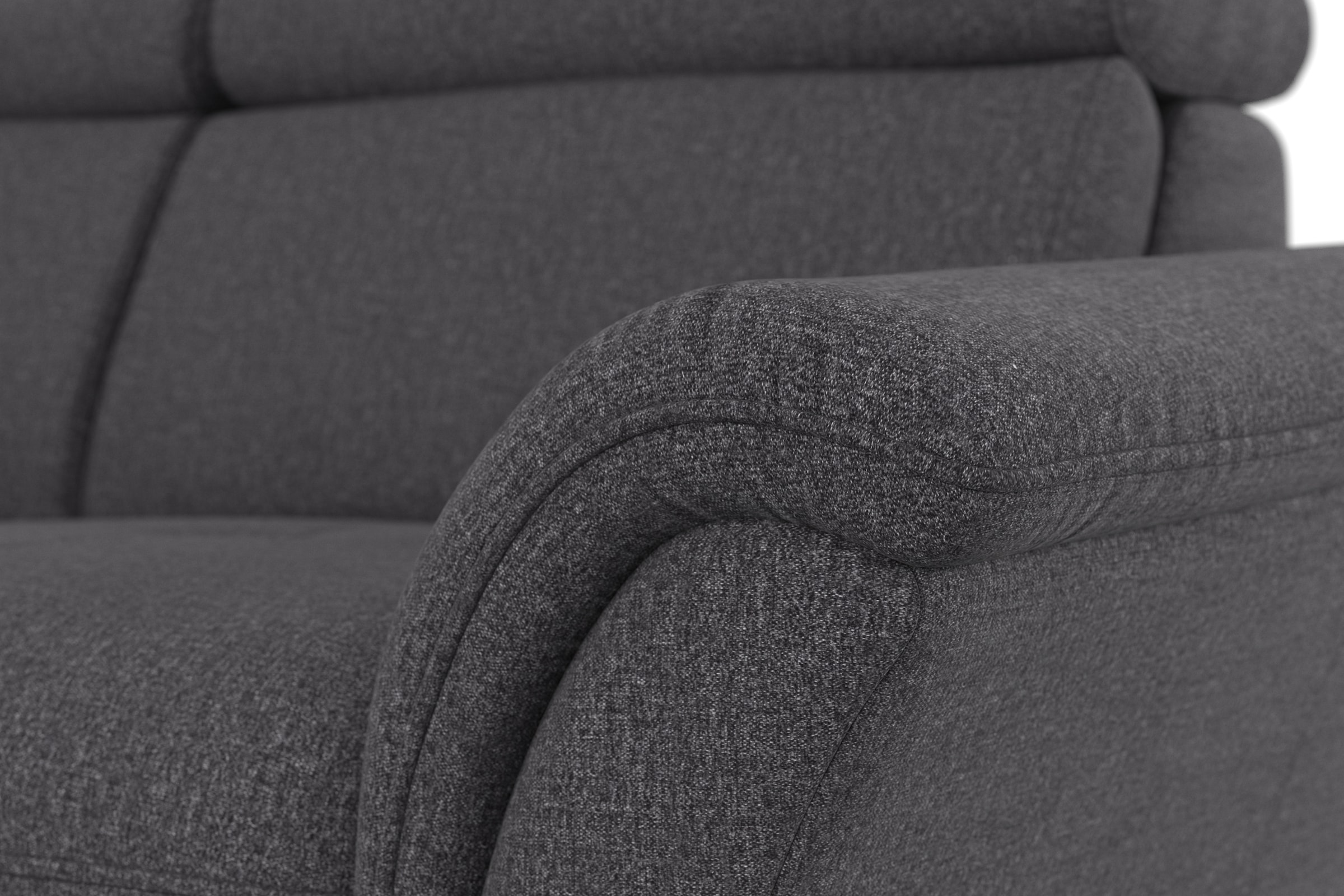 Home affaire Ecksofa »Lindgren L-Form«, wahlweise mit Bett mit klappbaren Rollen, Kasten und Kopfverstellung
