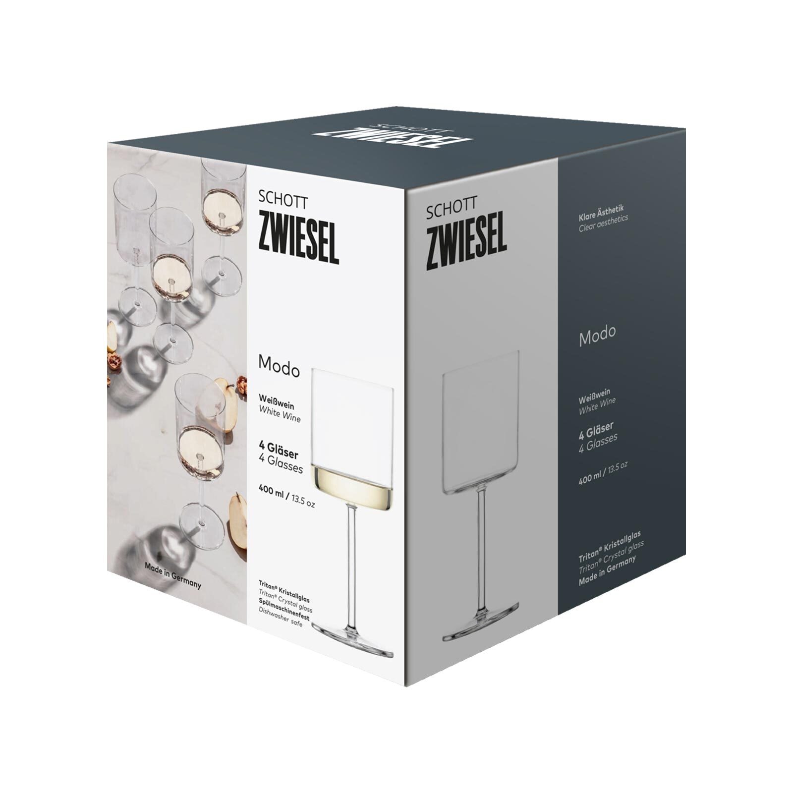 SCHOTT-ZWIESEL Sektglas »Weißweingläser Modo 400 ml 4er Set transparent«