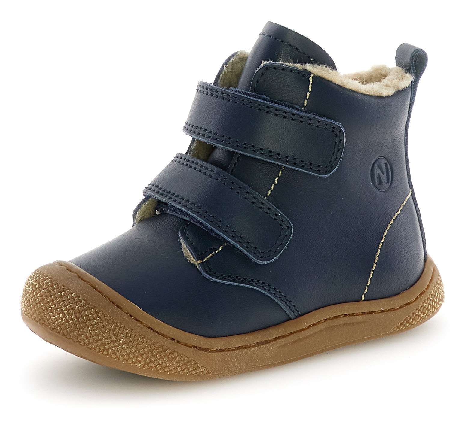 Naturino Lauflernschuh »Bubble Wide«  Klettstiefel mit Wollfutter, Größenschablone zum Download