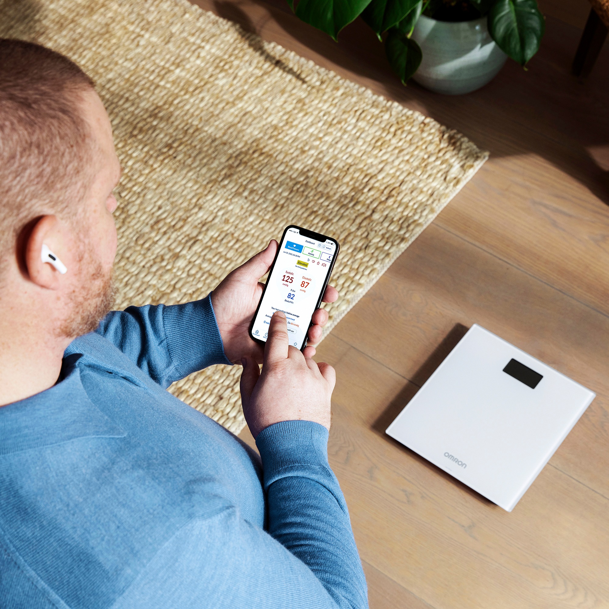 Omron Personenwaage »OMRON HN300T2 Intelli IT«, mit kostenloser App
