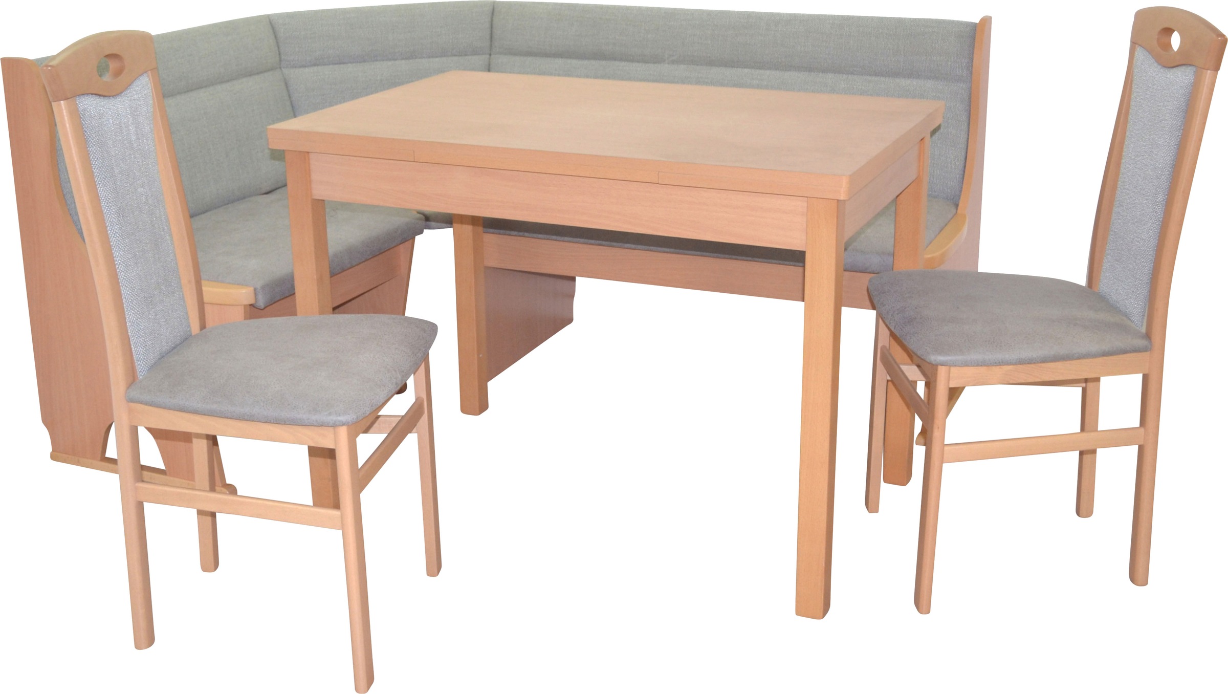 HOFMANN LIVING AND MORE Essgruppe »4tlg. Eckbankgruppe«, (Spar-Set, 4 tlg., 4tlg. Eckbankgruppe), Stühle montiert