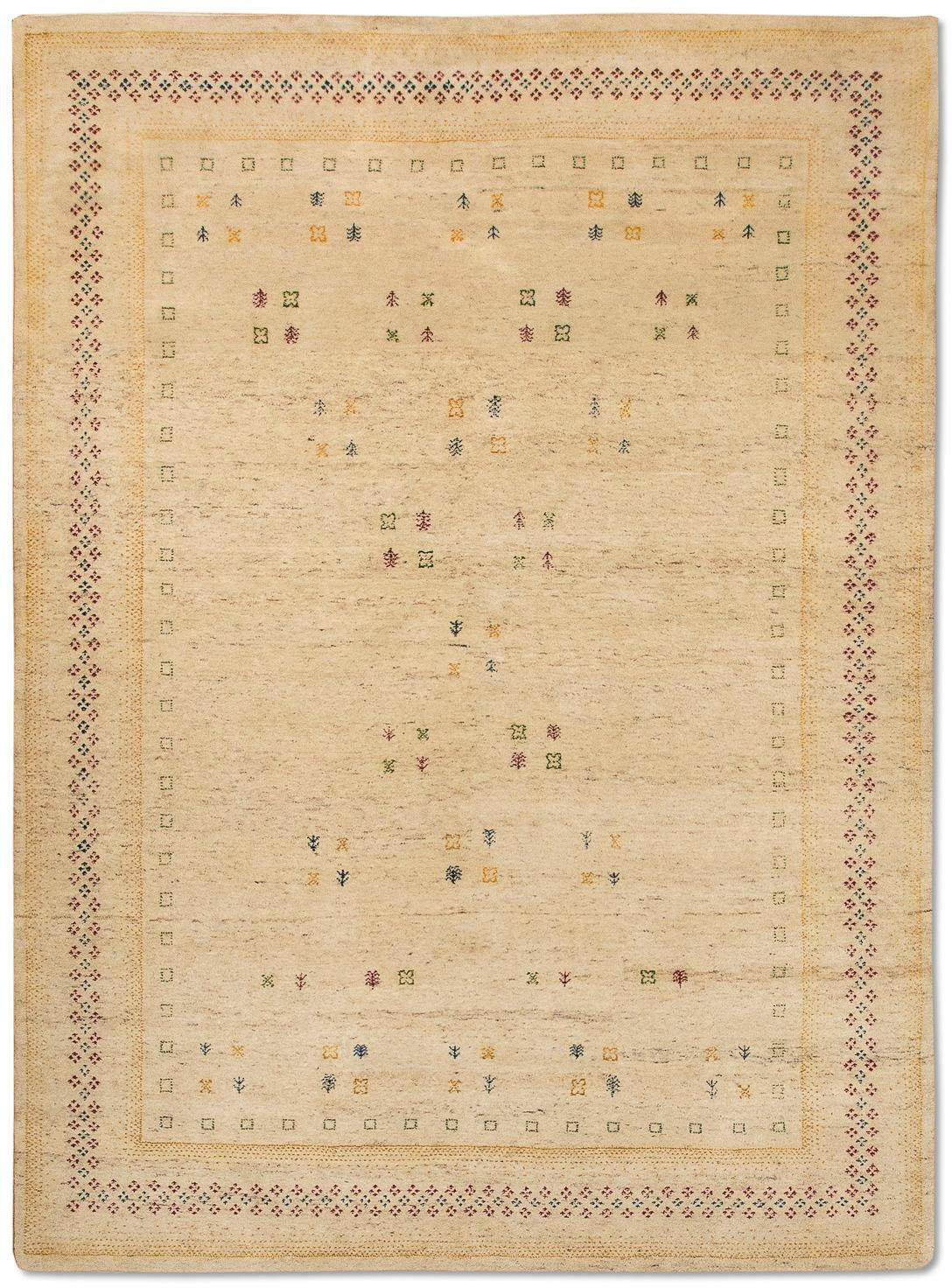 morgenland Wollteppich »LORIBAFT CROCO«, rechteckig, 18 mm Höhe, reine Wolle, Luxus, fein Handgeknüpft, Wohnzimmer