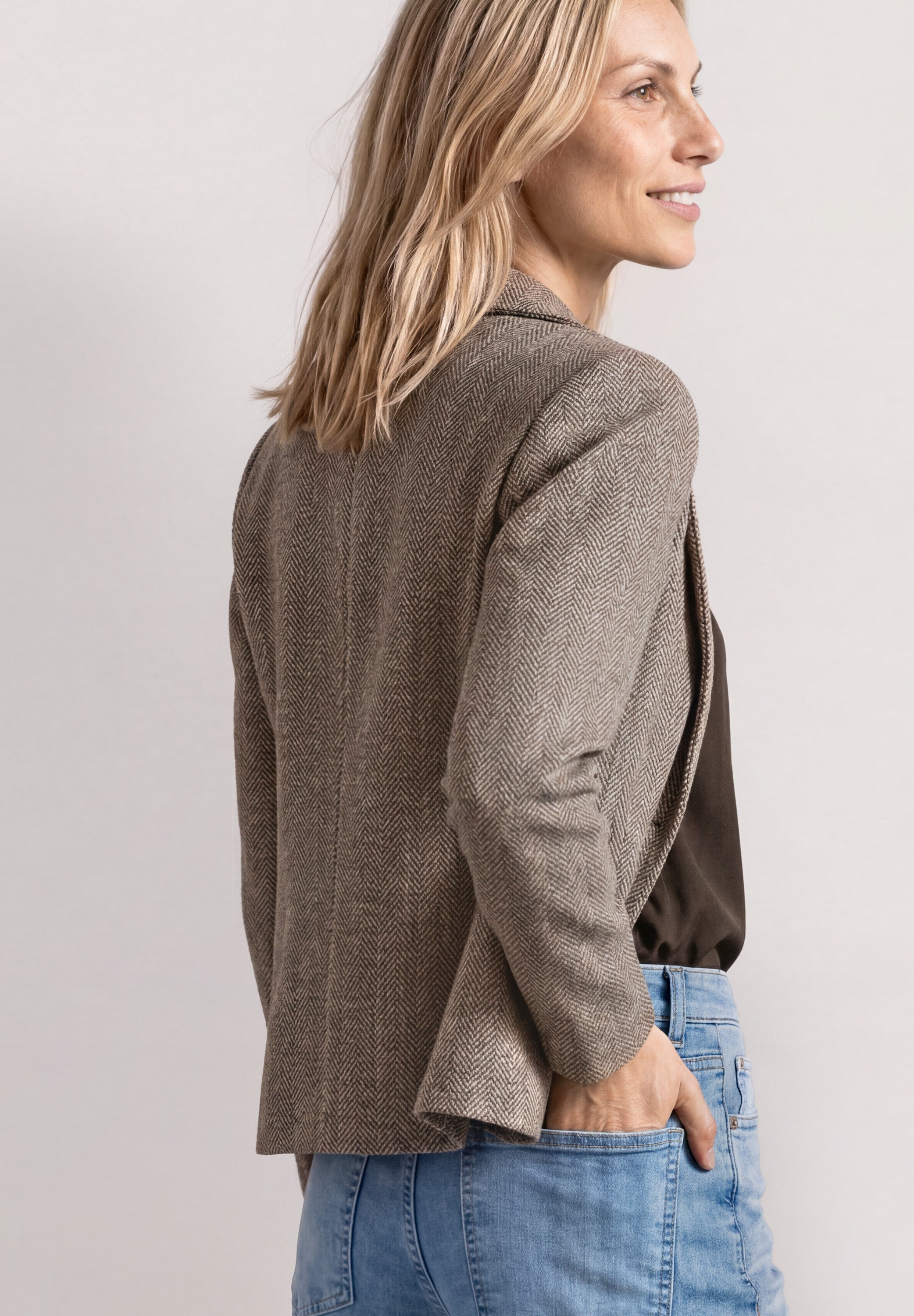 STREET ONE Jackenblazer mit Reverskragen und Dessin