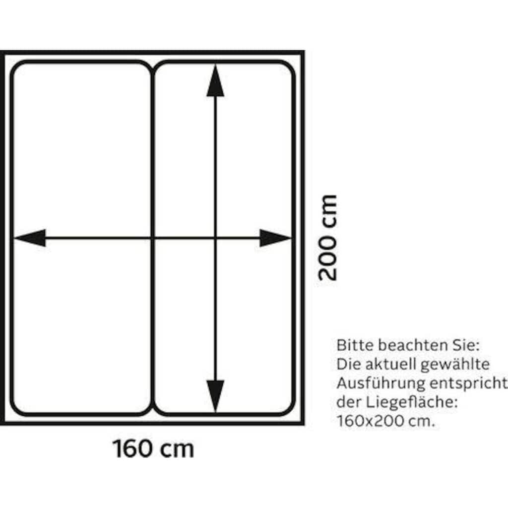 Home affaire Boxspringbett »»Marlou««, inkl. Topper, 3 Breiten, 3 Härtegrad-Ausführungen