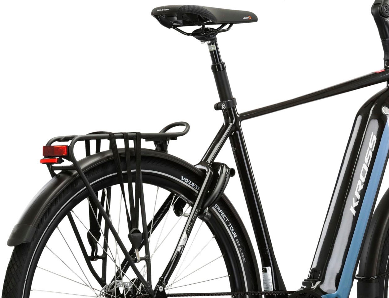 Kross E-Bike »E-Citybike Sentio Hybrid 7.0 28 Zoll schwarz«, 8 Gang, Shimano, ALFINE, Mittelmotor 250 W, Pedelec, Elektrofahrrad für Damen und Herren