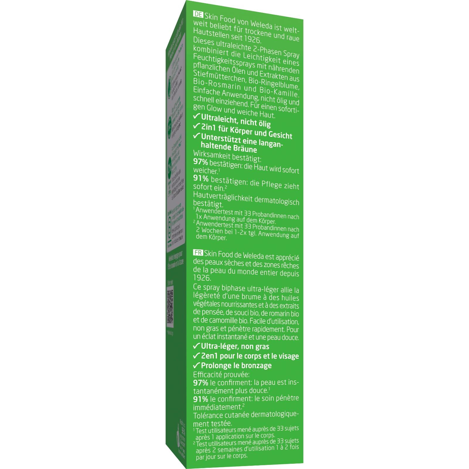 WELEDA Körperöl »Weleda Skin Food Ultra-Light Dry Oil« intensive Feuchtigkeit, für einen sofortigen Glow