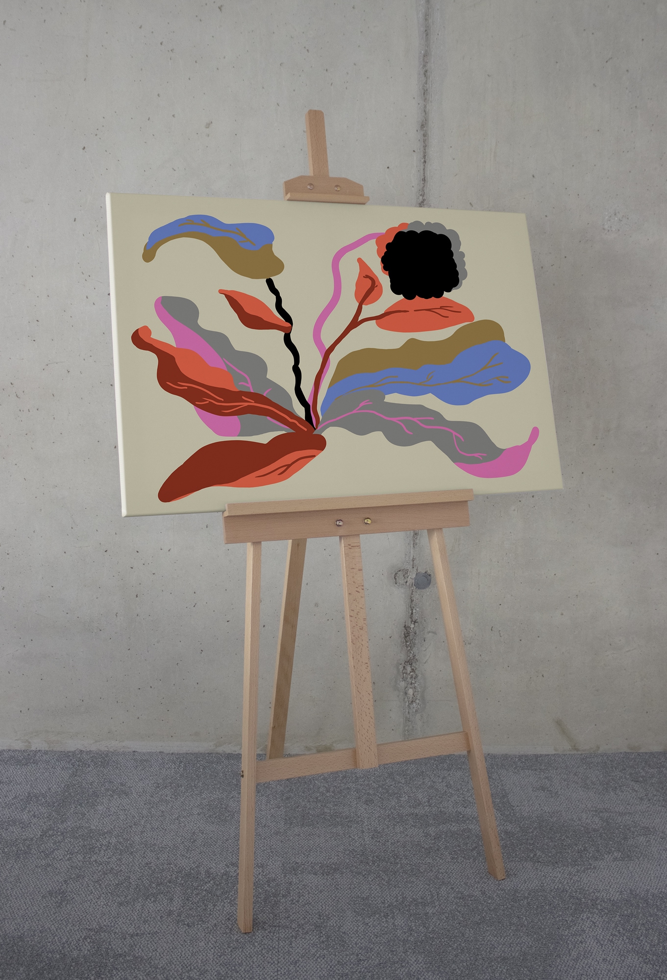 Komar Leinwandbild »Flirt - Größe 60 x 90 cm«, Natur, (1 St.), Keilrahmenbild mi Echtholzrahmen