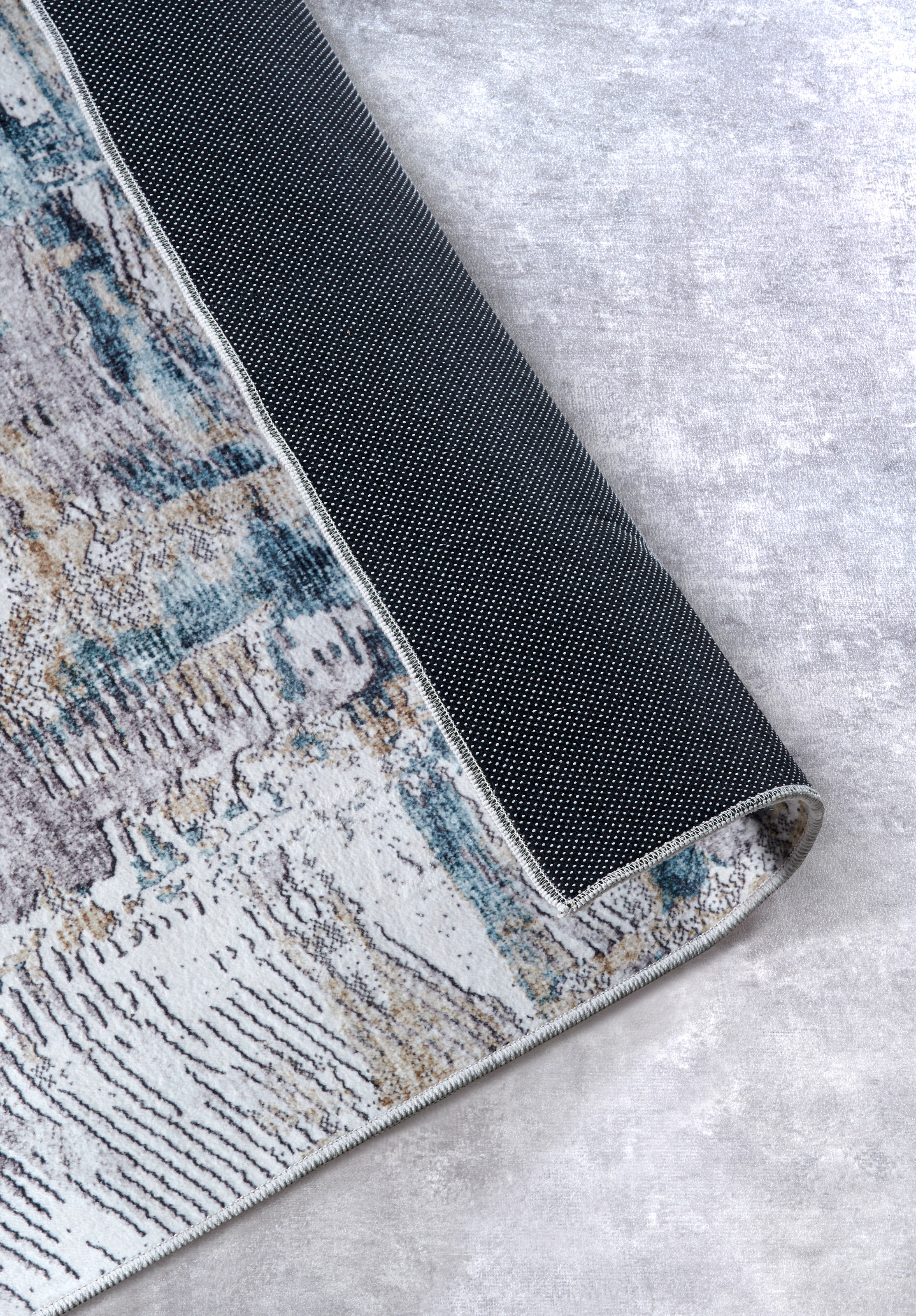 ELLE DECORATION Teppich »Malard« rechteckig 5 mm Höhe Kurzflor, Anti Rutsch, Vintage, Modern, Wohnzimmer, Flur