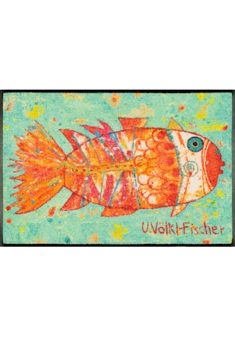 wash+dry by Kleen-Tex Fußmatte »Funky Fish«, rechteckig, 7 mm Höhe, Schmutzfangmatte,... kaufen