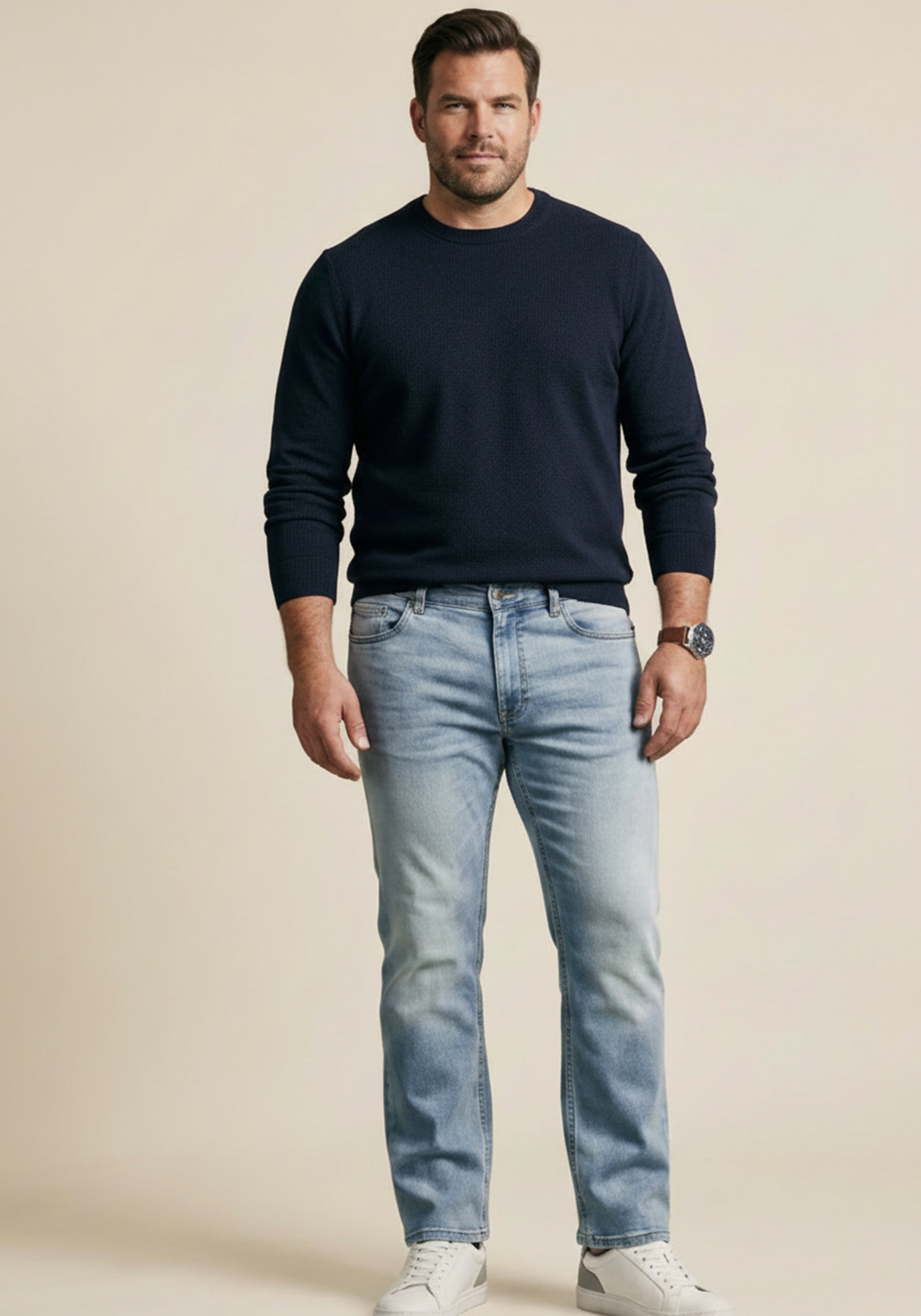 Man's World Plus Jogg Pants »Große Größen, comfort fit« Comfort Fit, gerade Beinform, mit Knopf- und Reißverschluss