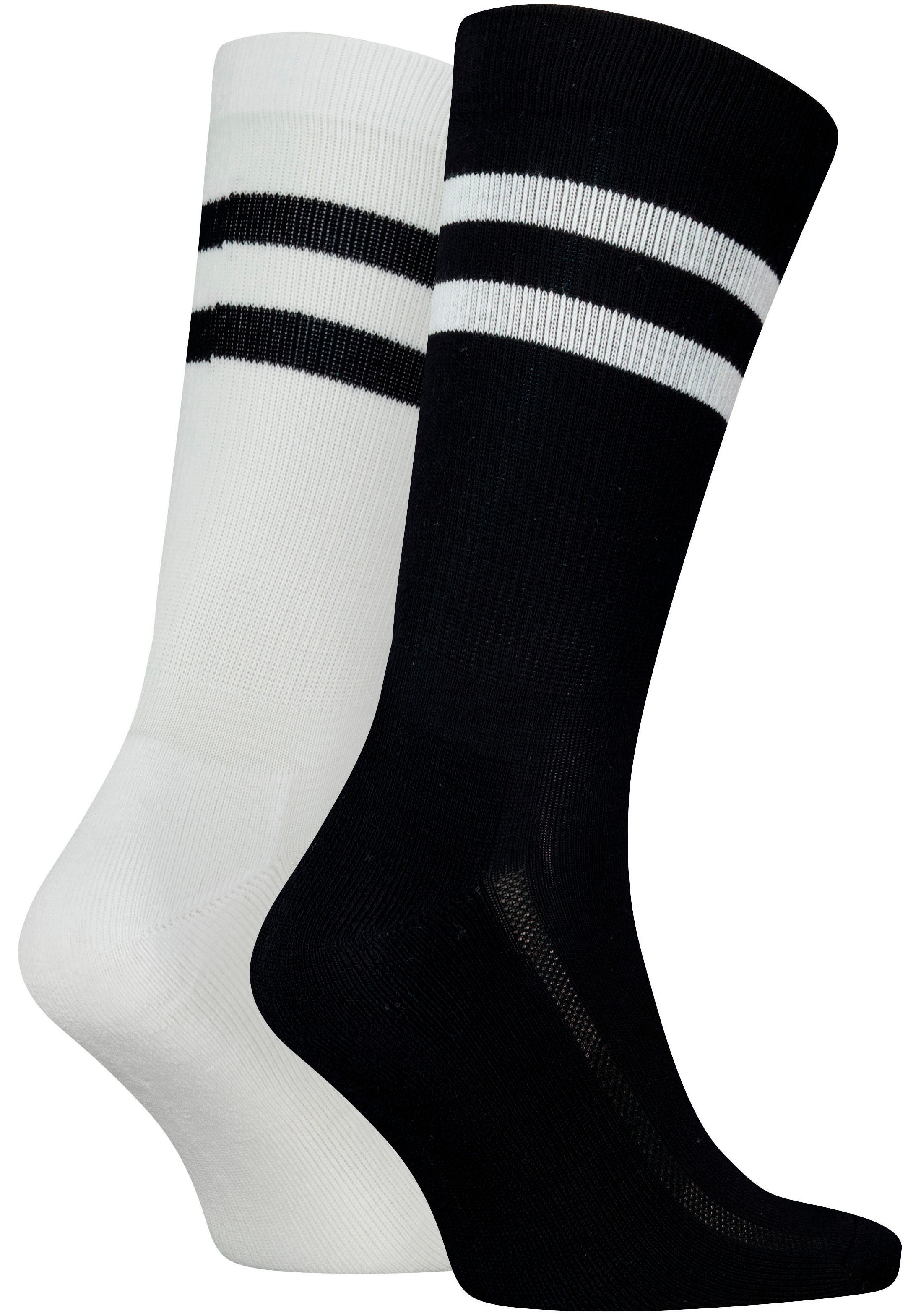 Levi's® Socken »LEVIS REGULAR CUT SPORT STRIPE 2P«, (2 Paar, 2er Pack), mit auffälligen Streifen