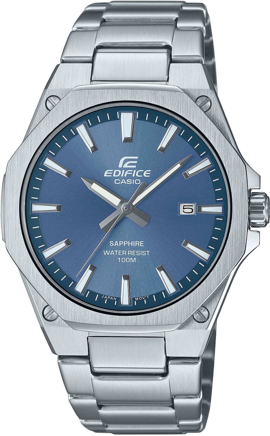 Quarzuhr »EFR-S108D-2AVUEF«, Armbanduhr, Herrenuhr, Datum, bis 10 bar wasserdicht,...