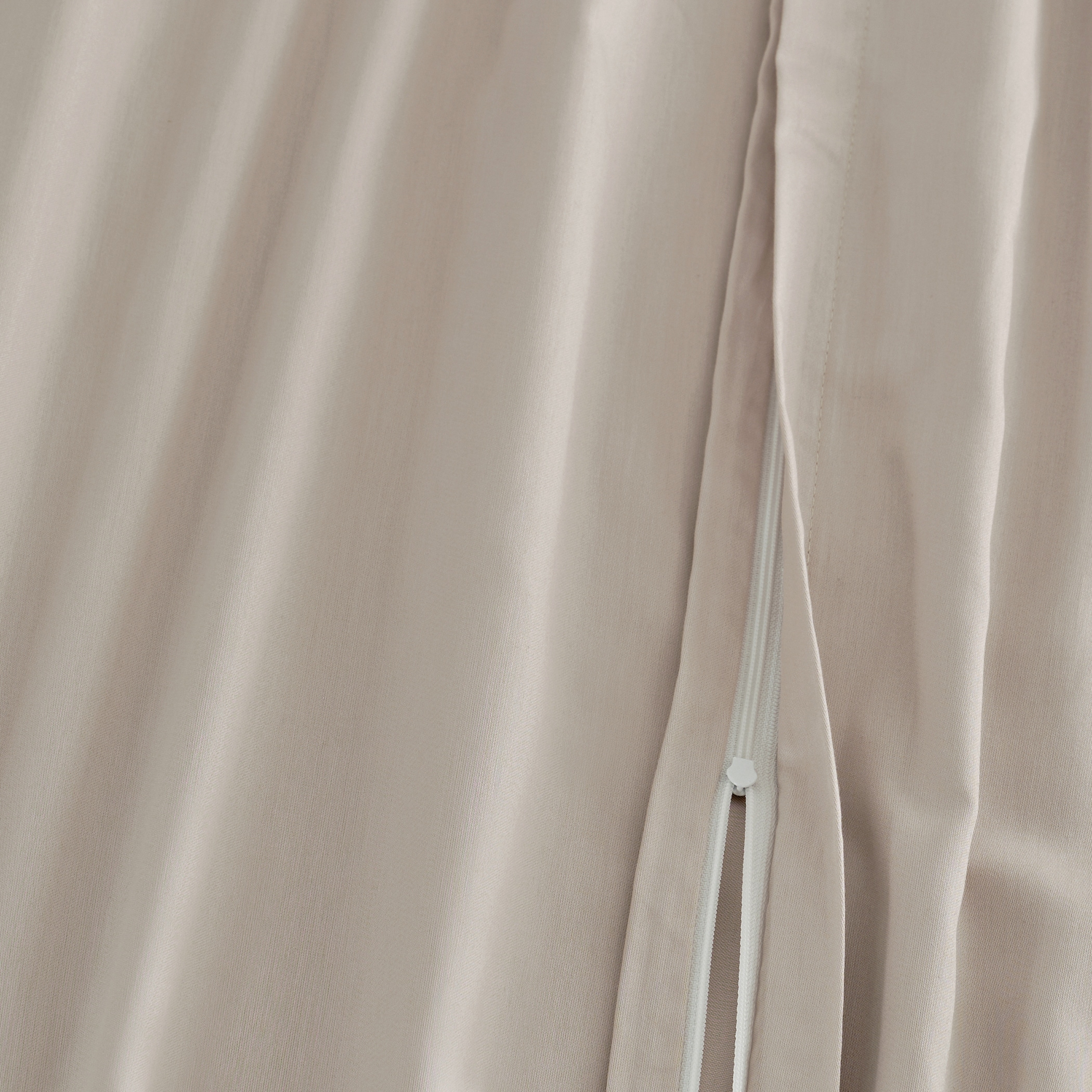 Florella Bettwäsche »Uni beige Edel-Satin,  100% Baumwolle«