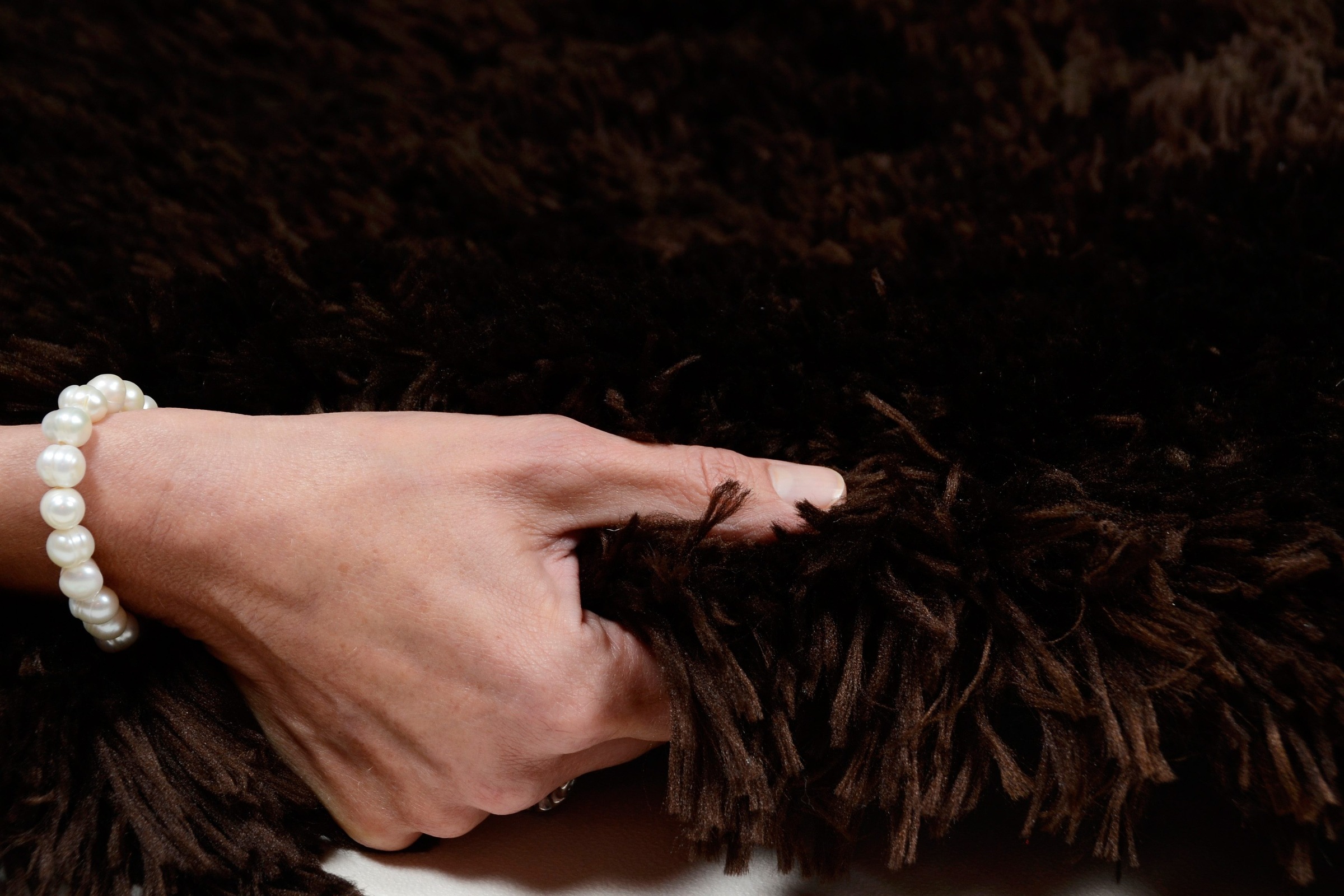 THEKO Hochflor-Teppich »Flokato« rechteckig 60 mm Höhe Uni Farben, handgetuftet, flauschig weich, Wohnzimmer