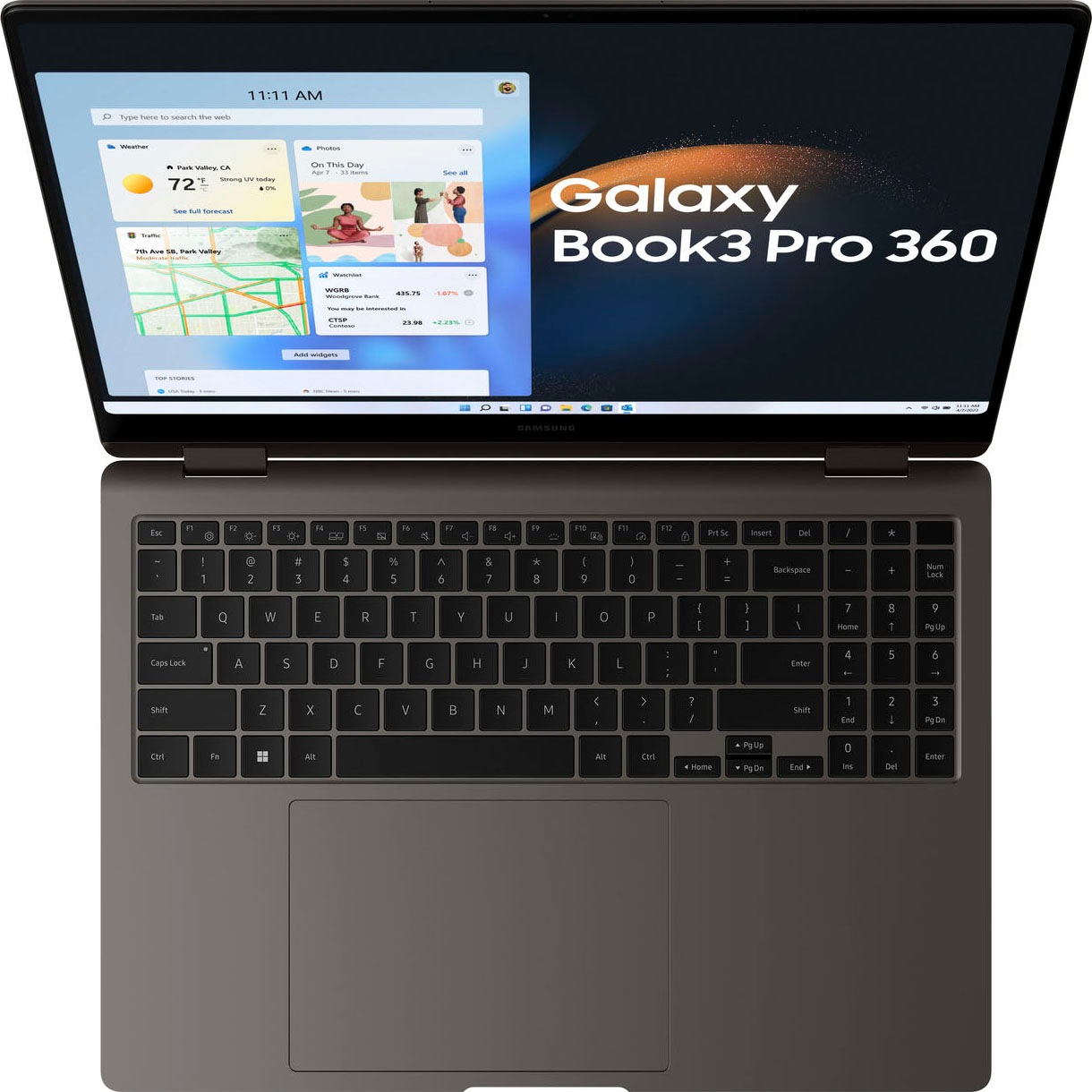 Samsung Convertible Notebook »Galaxy Book3 Pro 360«, 40,62 cm, / 16 Zoll, Intel, Core i7, Iris Xe Graphics, 512 GB SSD
