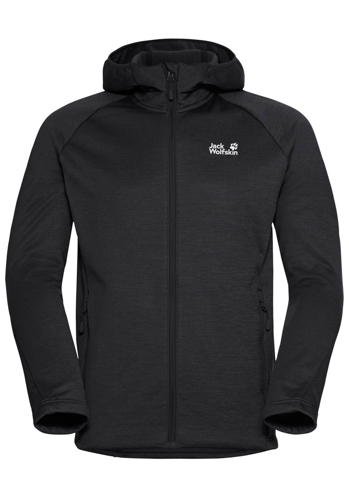 Jack Wolfskin Fleecejacke »PEAK DISTRICT HOODED FZ M« mit Kapuze
