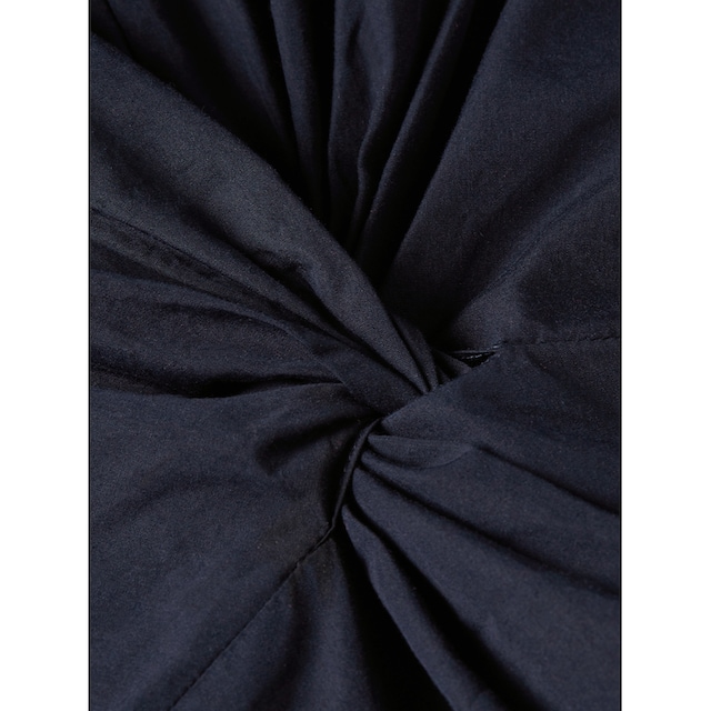 Tommy Hilfiger Blusenkleid »SOLID POPLIN MIDI DRESS SS«, mit modischem  Knotendetail in der Taille bei ♕